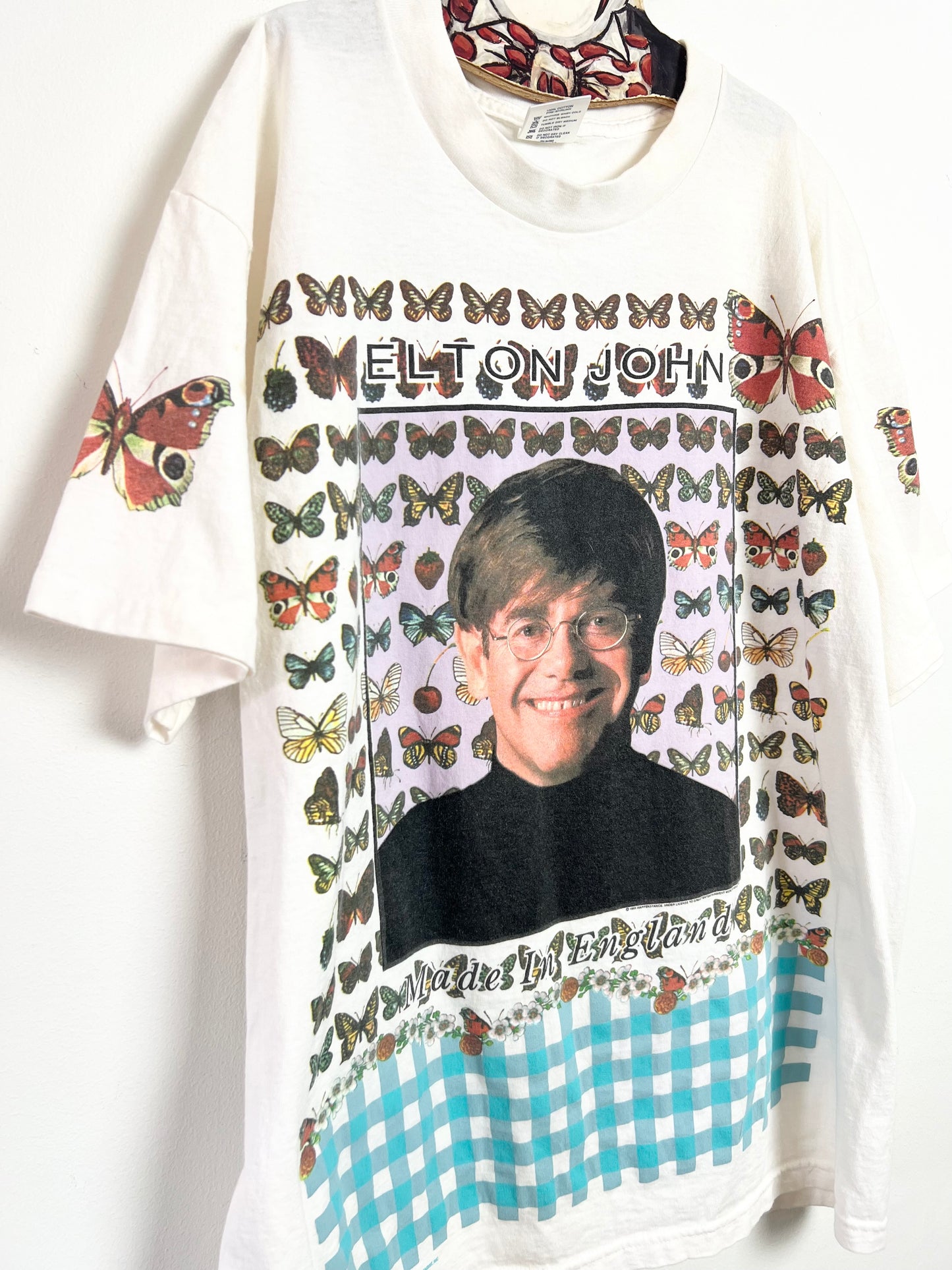 RARE 1995 ELTON JOHN BUTTERFLY TSHIRT