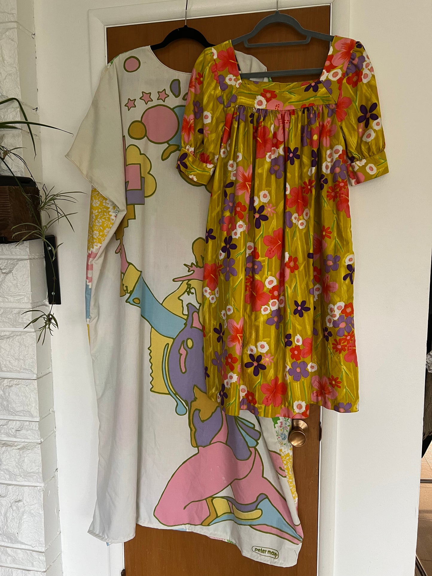 Peter Max Upcycled Caftan Maxi Dress