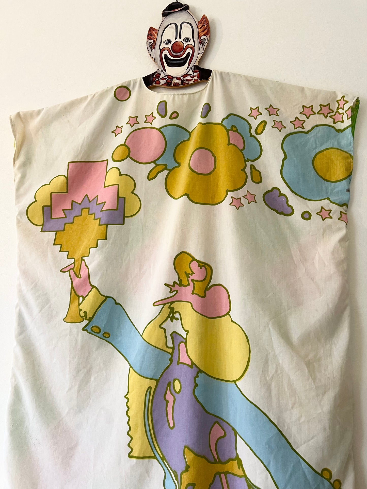 Peter Max Upcycled Caftan Maxi Dress