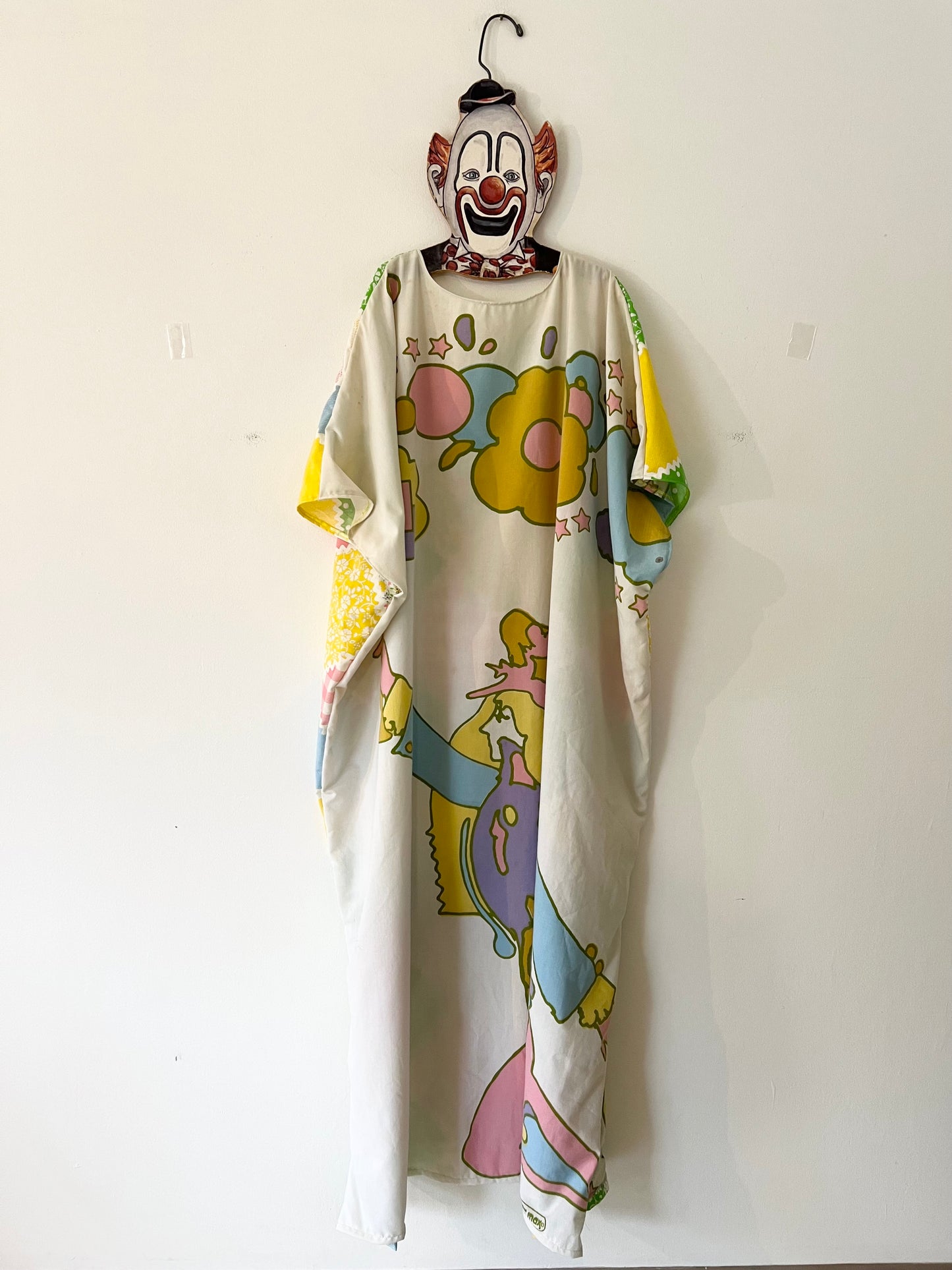 Peter Max Upcycled Caftan Maxi Dress