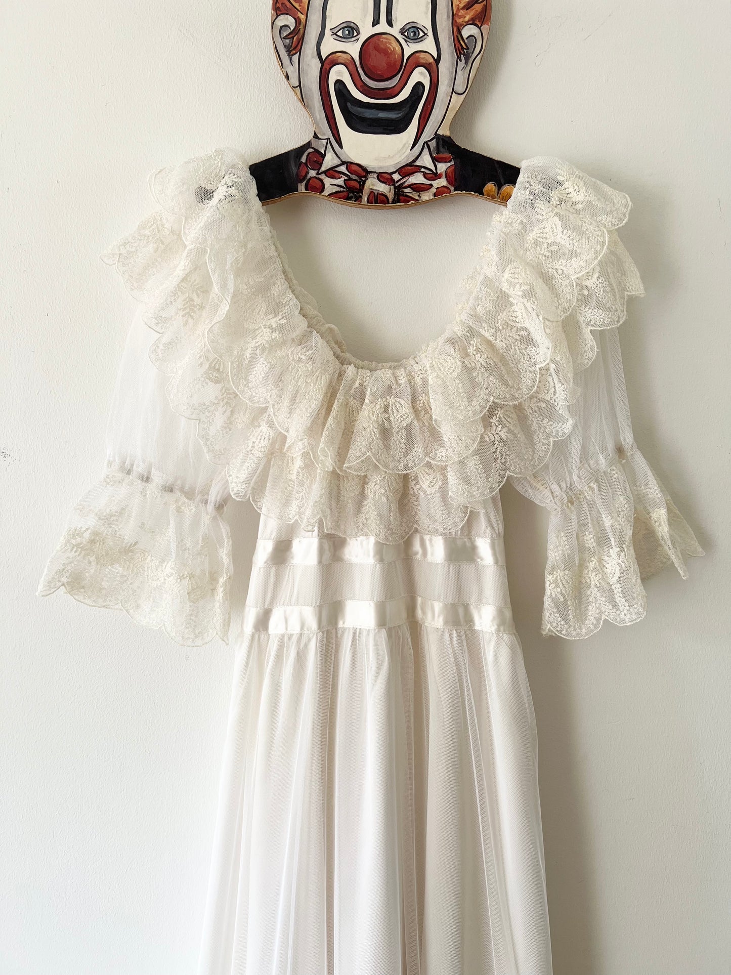 1970s GUNNE SAX ROMANTIC RENAISSANCE BRIDAL MAXI DRESS