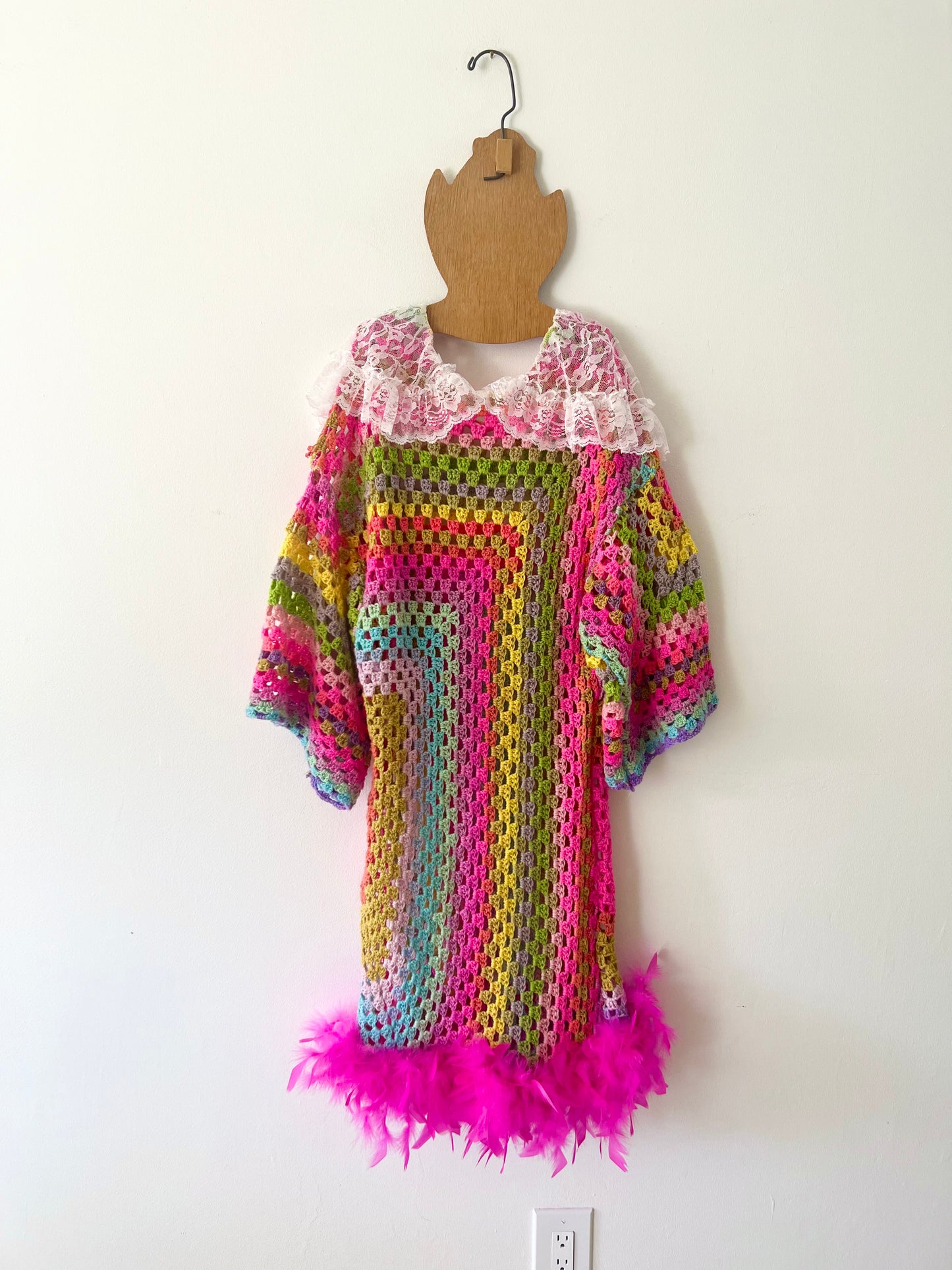 Rainbow Boa Afghan Midi