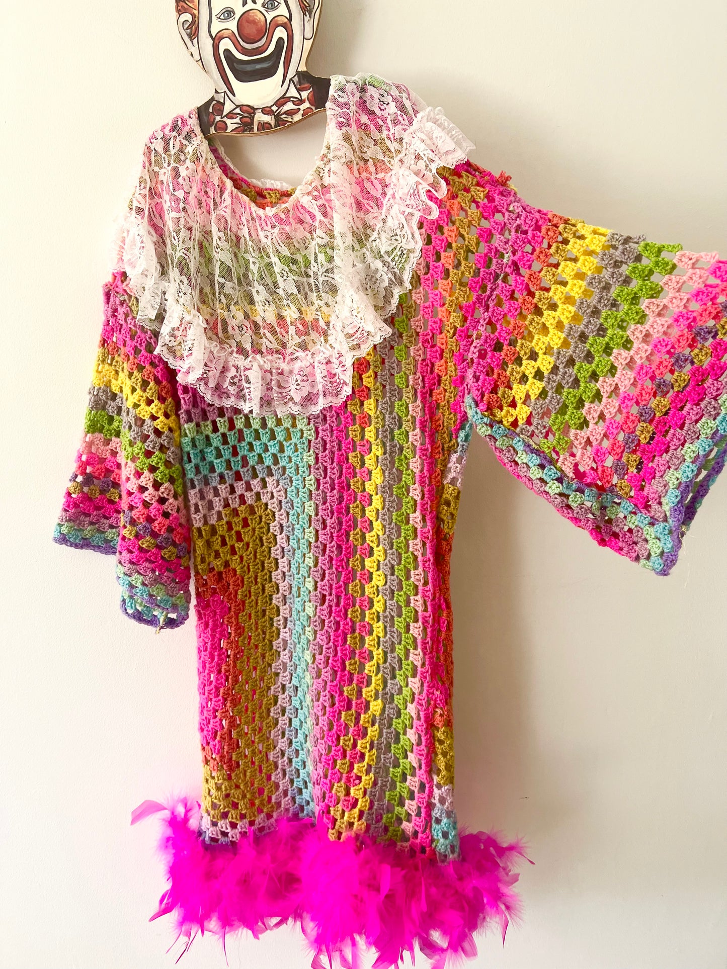 Rainbow Boa Afghan Midi