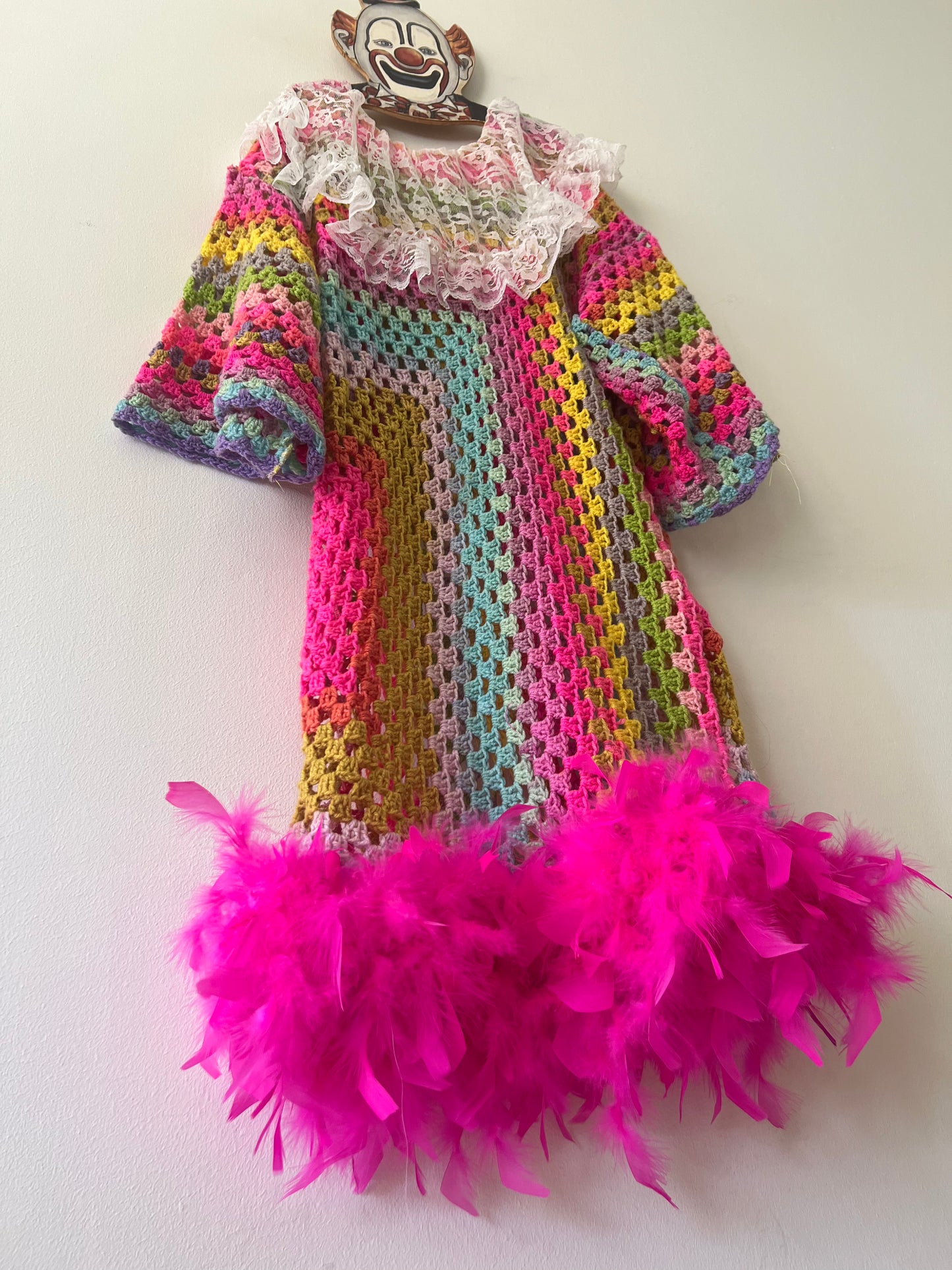 Rainbow Boa Afghan Midi