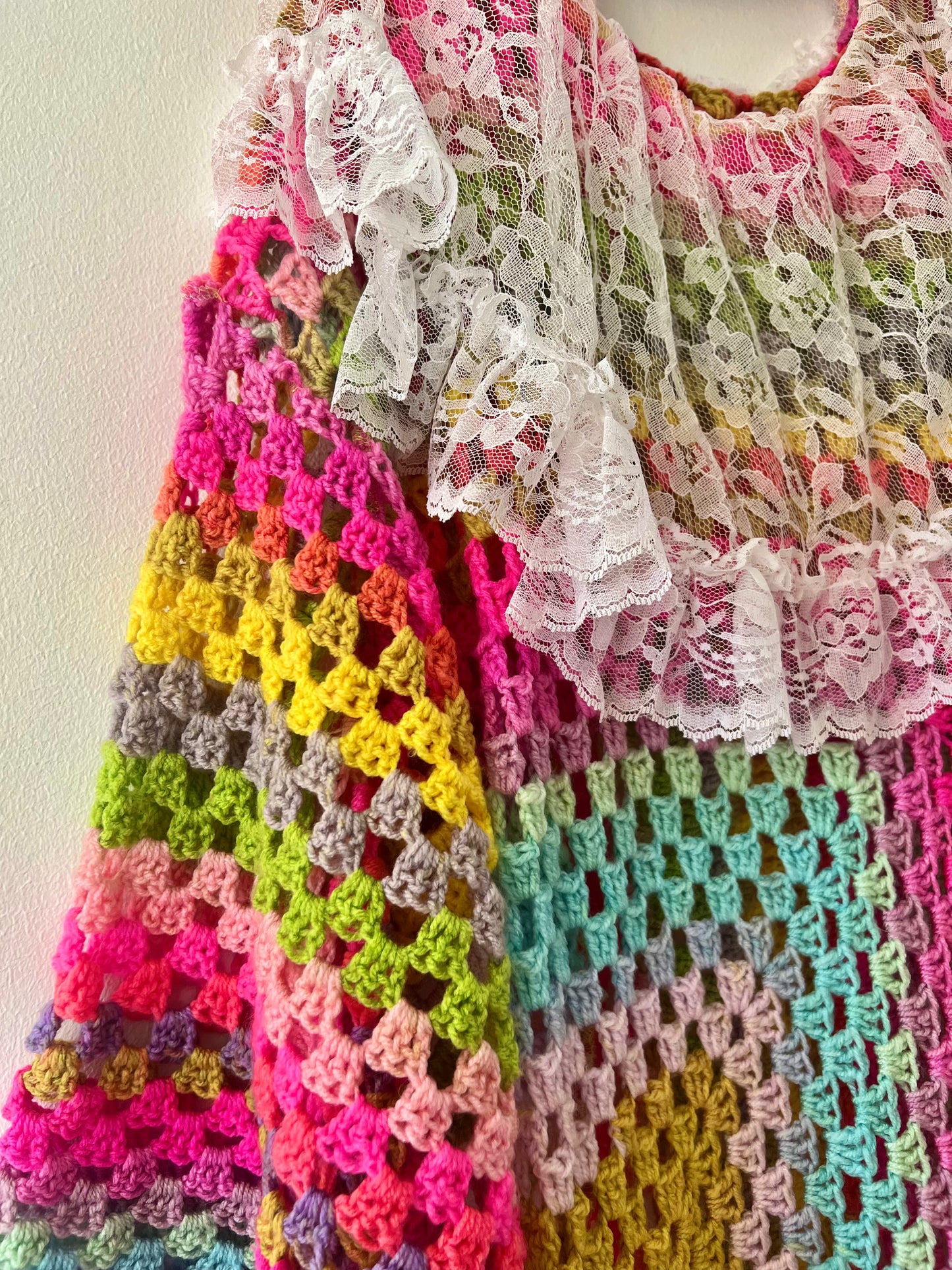 Rainbow Boa Afghan Midi