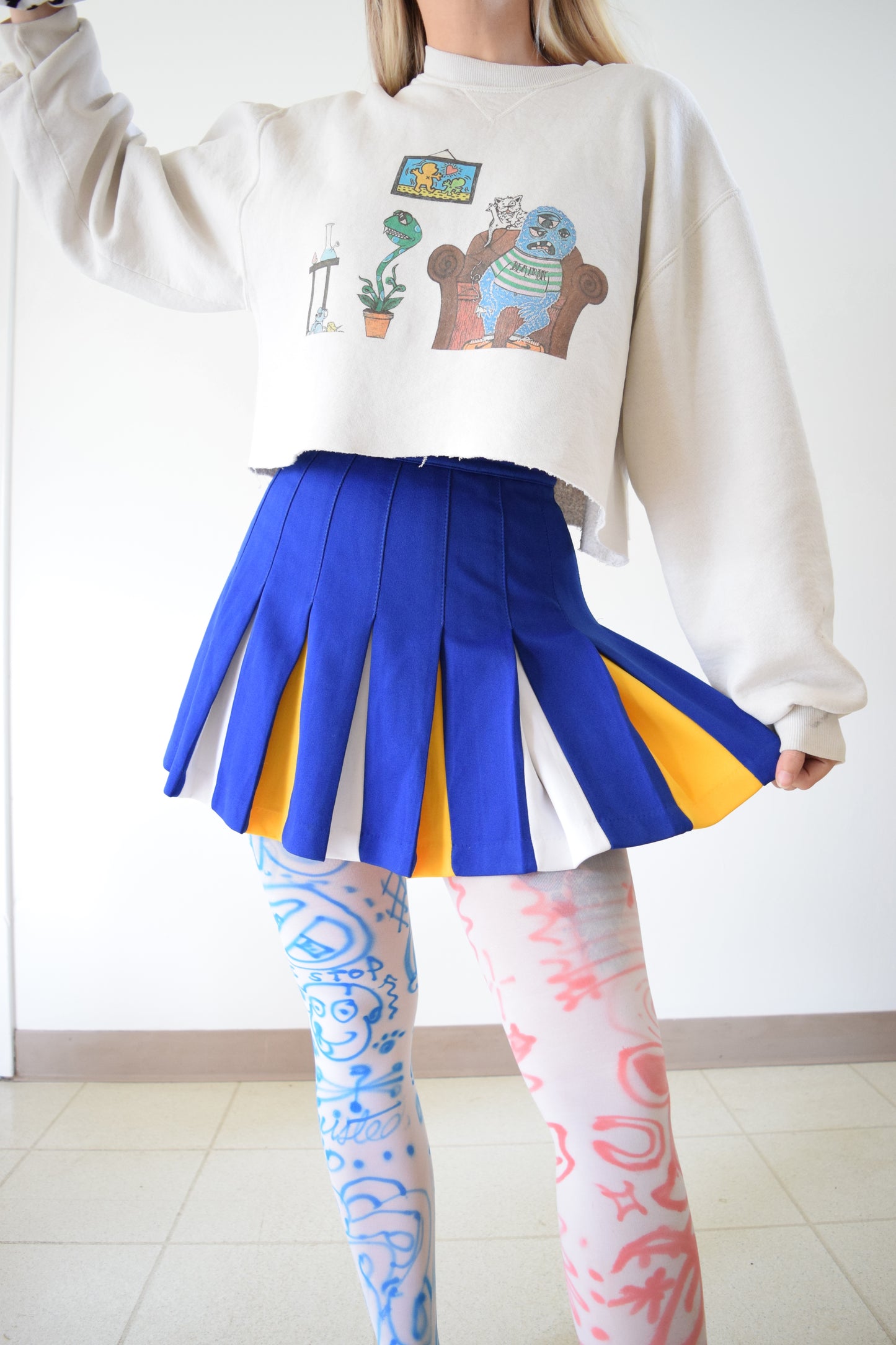 70s PLEATED SKIRT - 26" WAIST