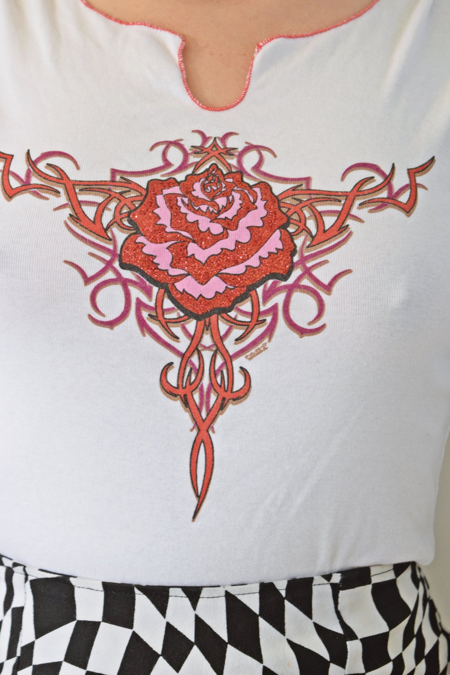 Y2K TRIBAL ROSE TANK - M/L