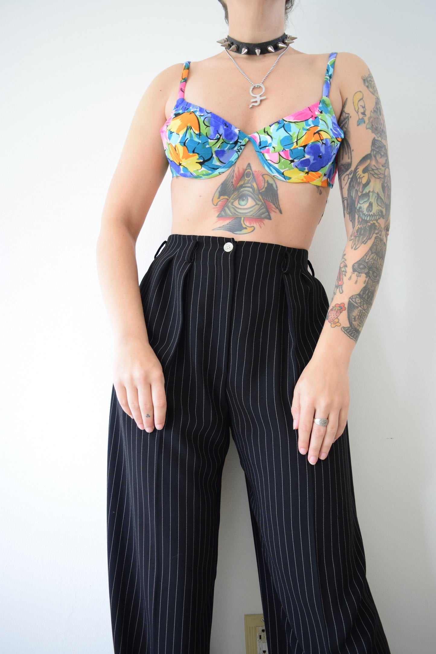 90s FLORAL BRALETTE - 34B