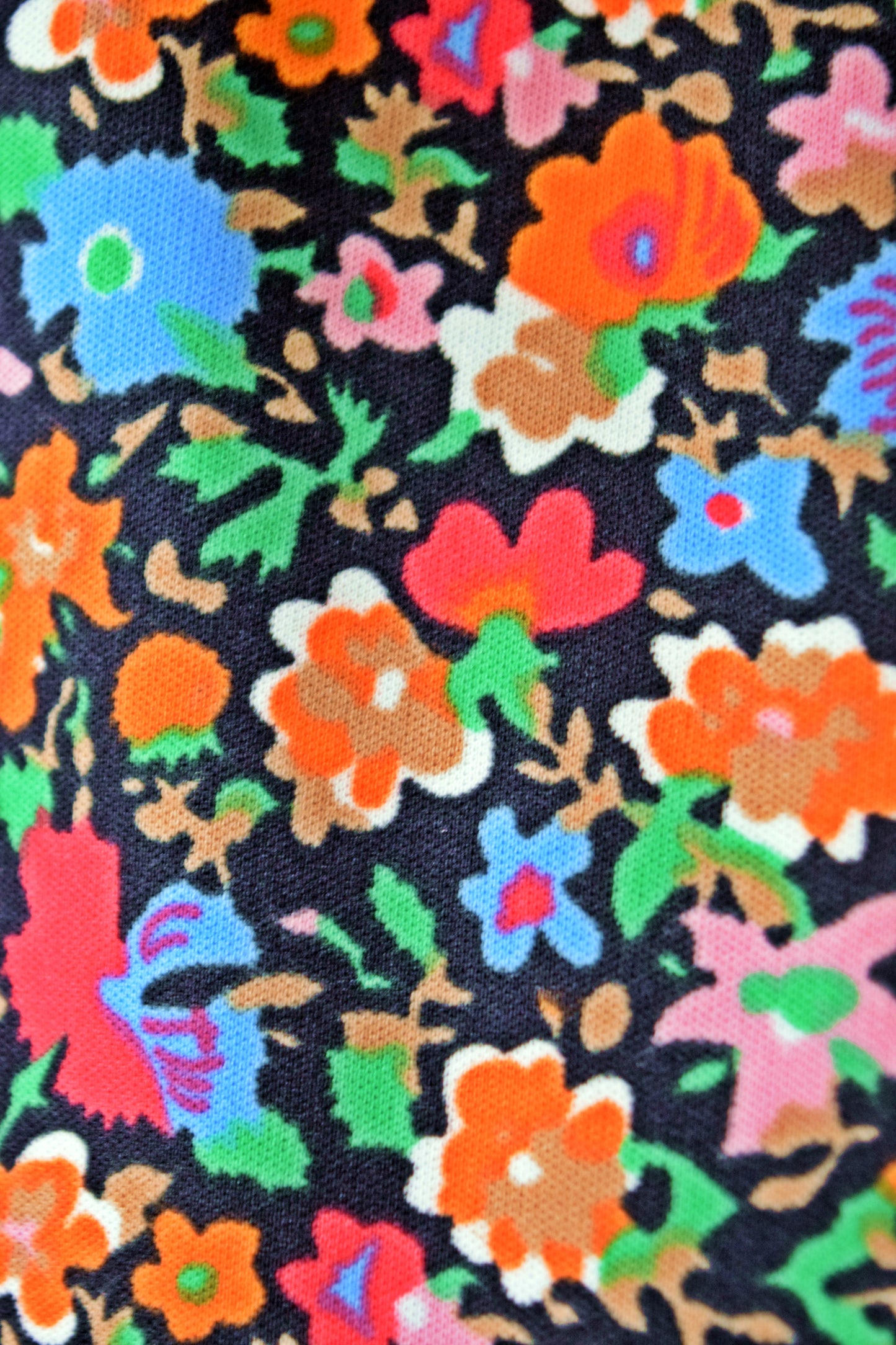 60s DAY GLOW FLORAL MIDI - S/M