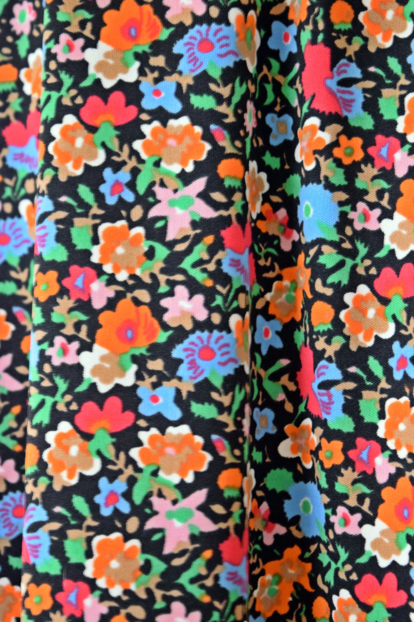 60s DAY GLOW FLORAL MIDI - S/M