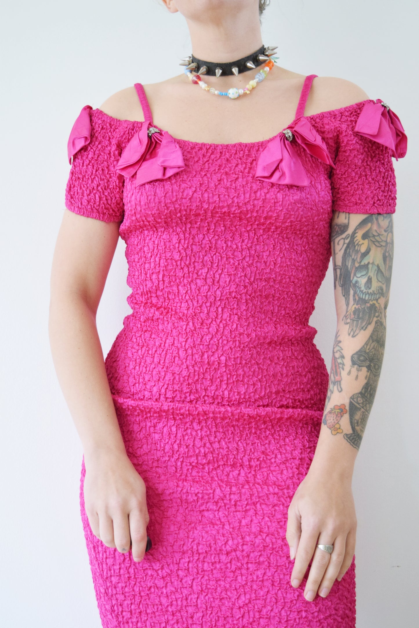 80s BARBIE BODYCON MIDI - XS-M