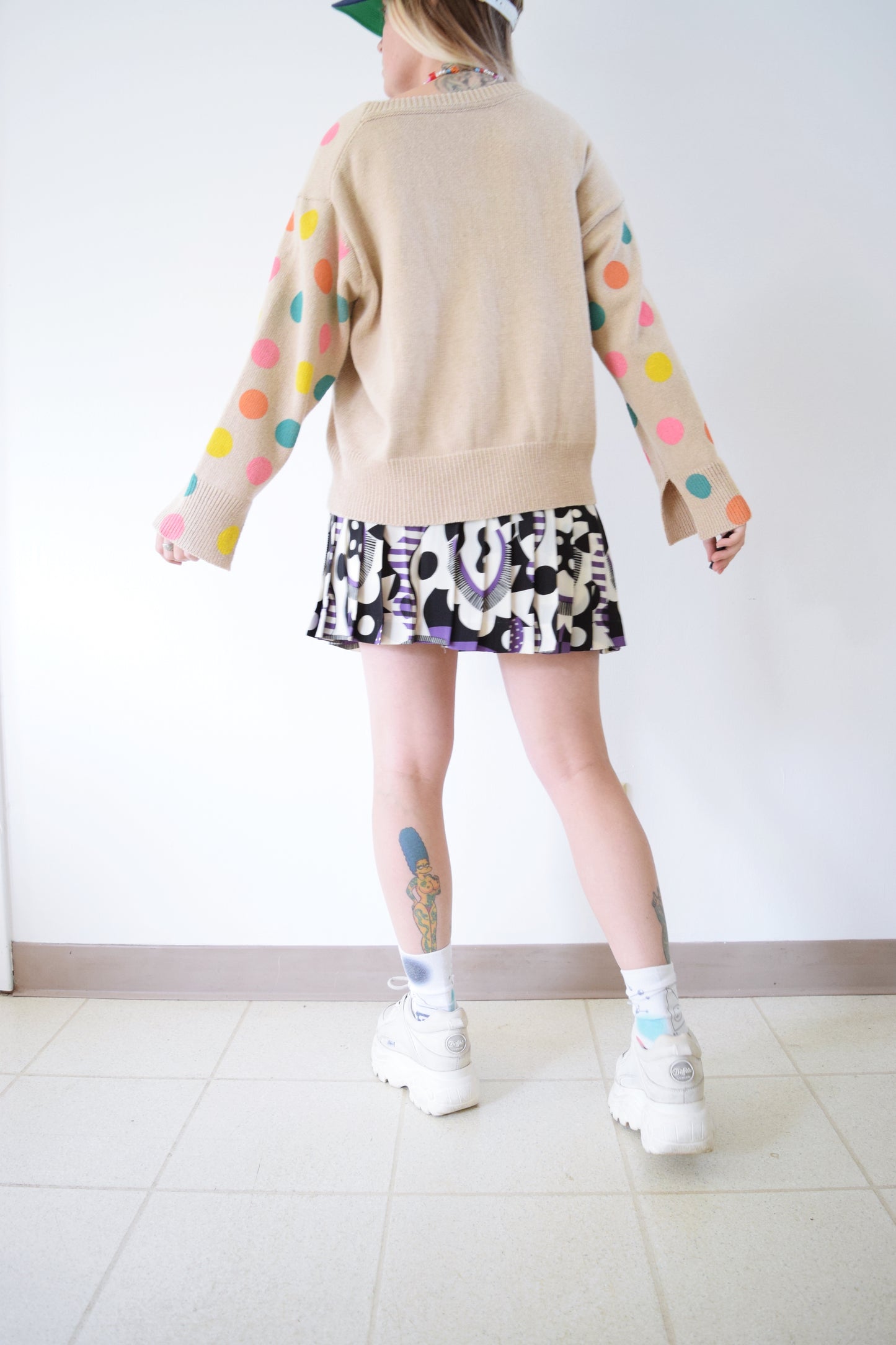 Y2K POLKADOT CARDIGAN - ML