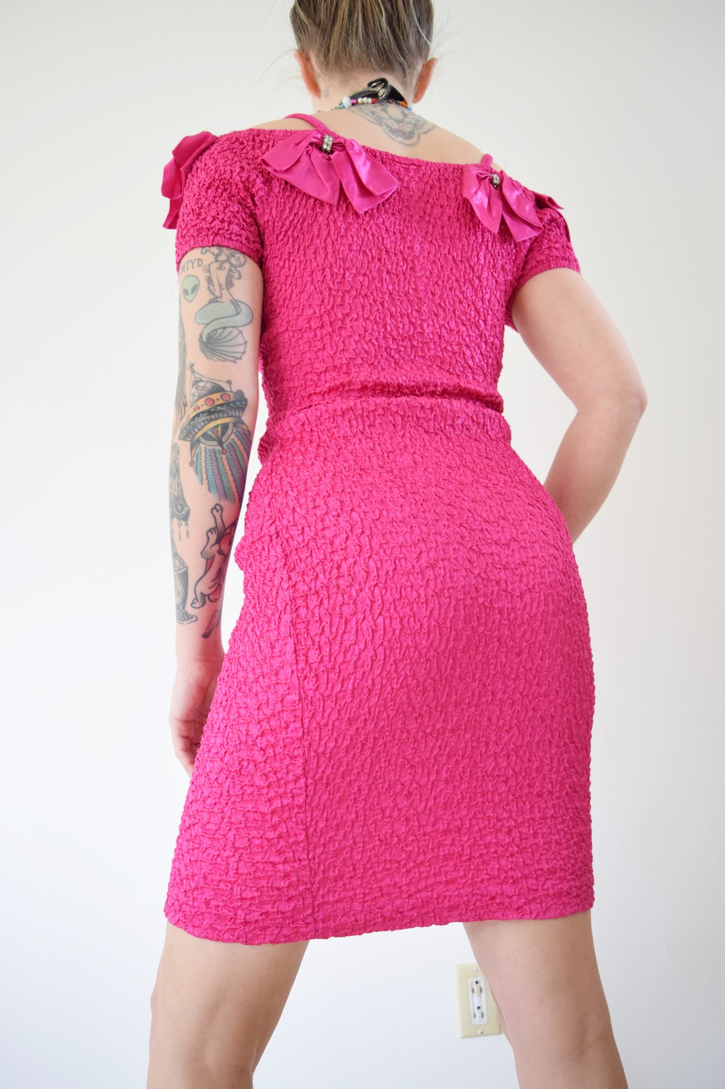 80s BARBIE BODYCON MIDI - XS-M