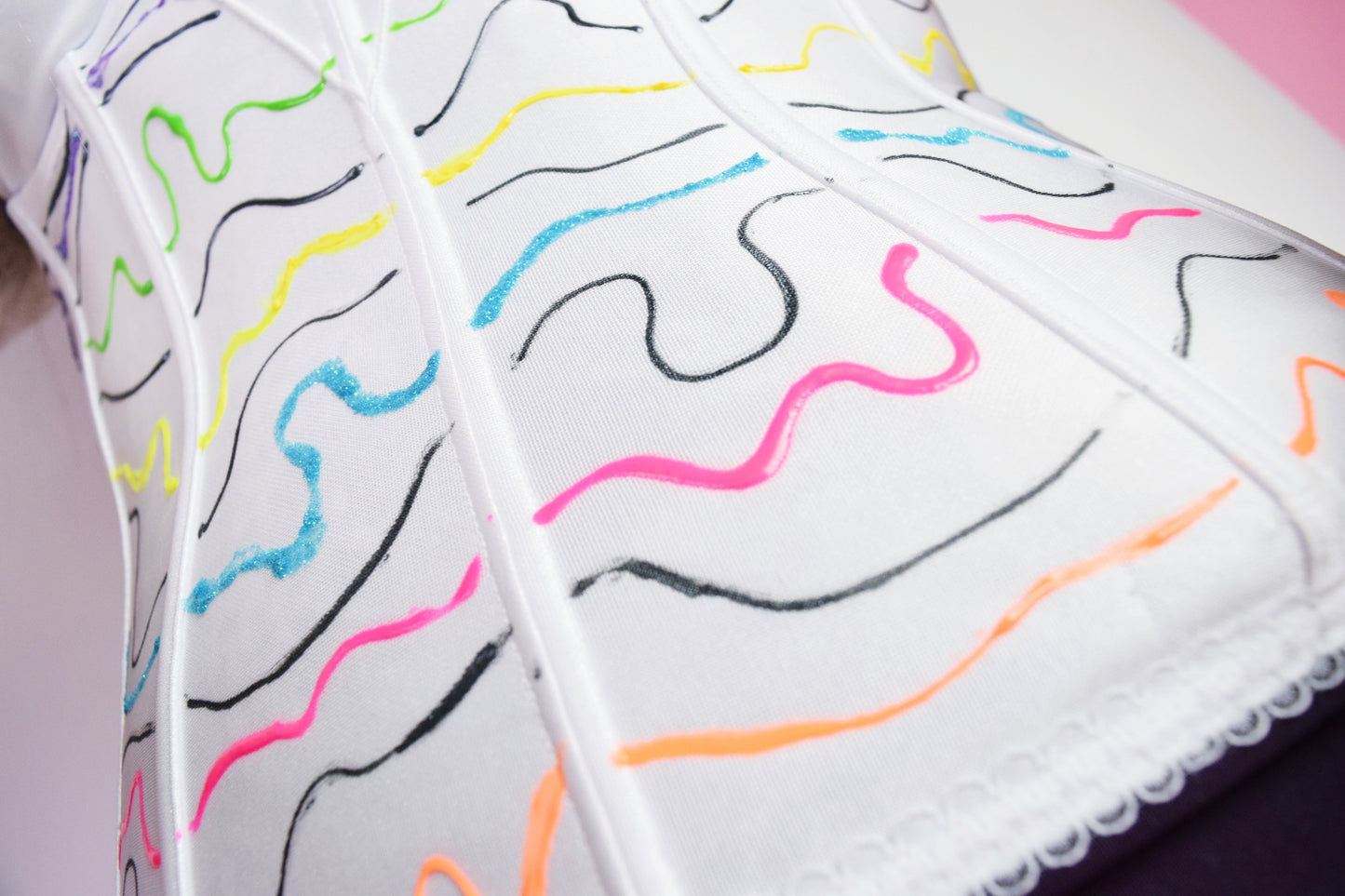 UPCYCLED TRIPPY WAVE BUSTIER - 34C