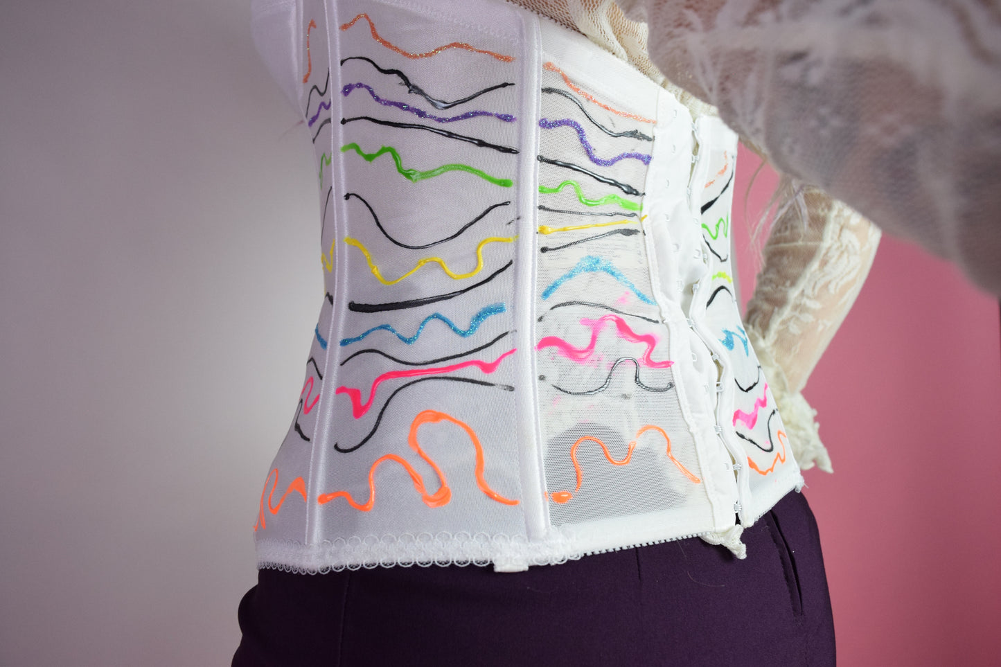 UPCYCLED TRIPPY WAVE BUSTIER - 34C