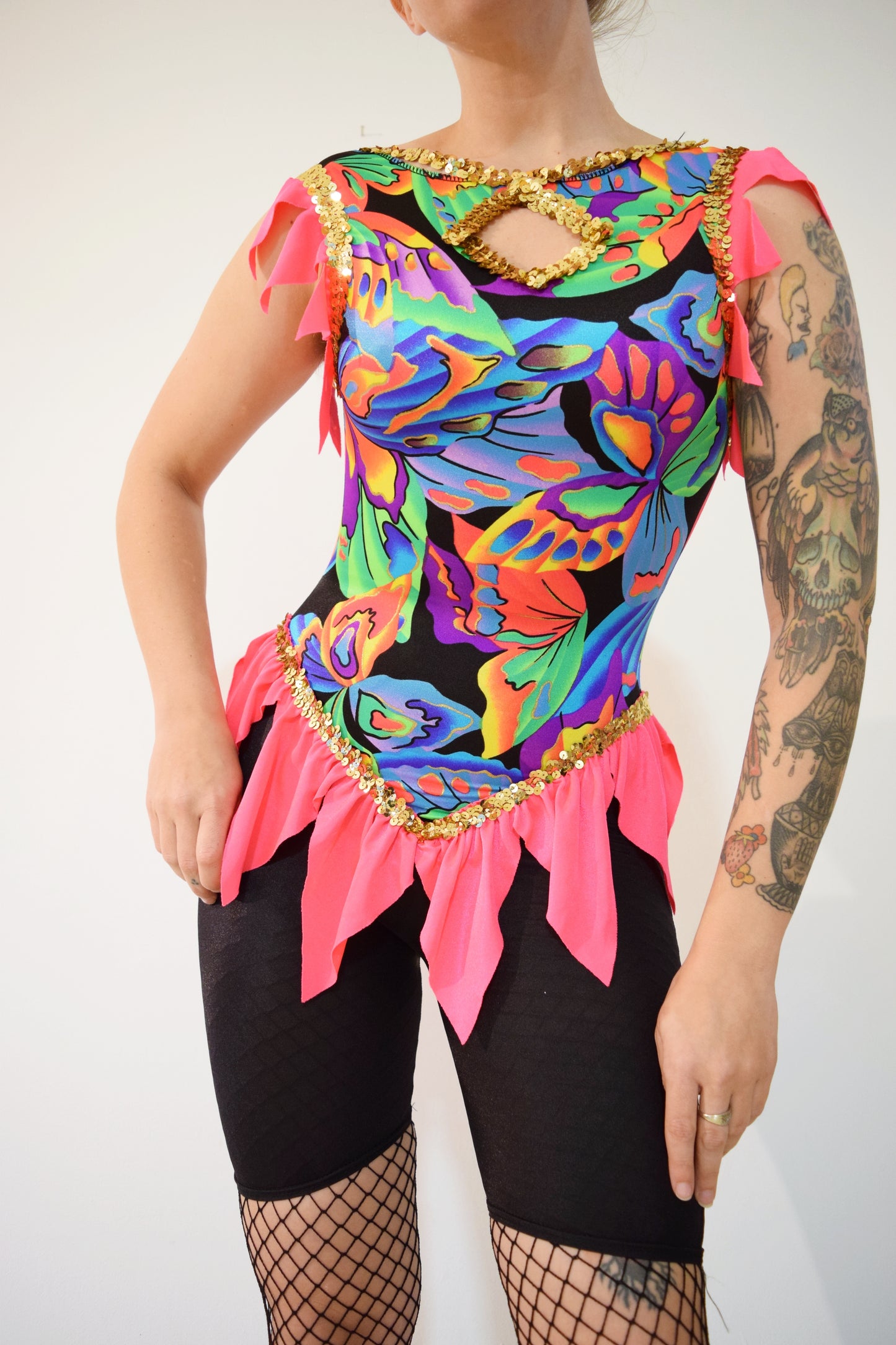 90s SEQUIN PLAYSUIT - XS