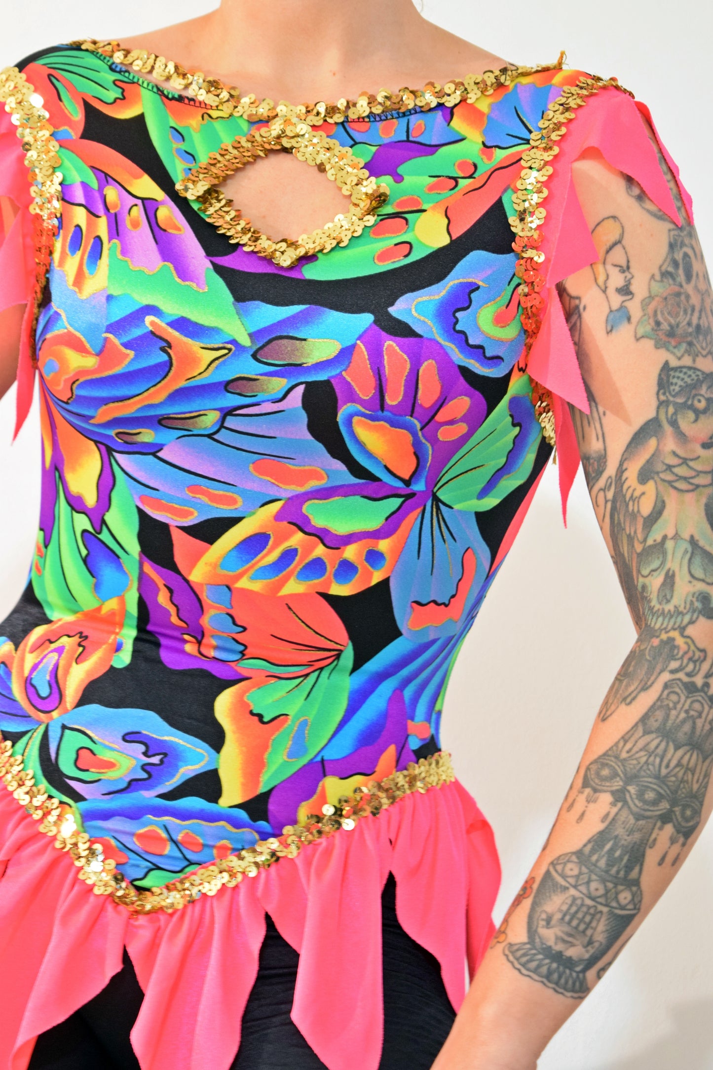 90s SEQUIN PLAYSUIT - XS