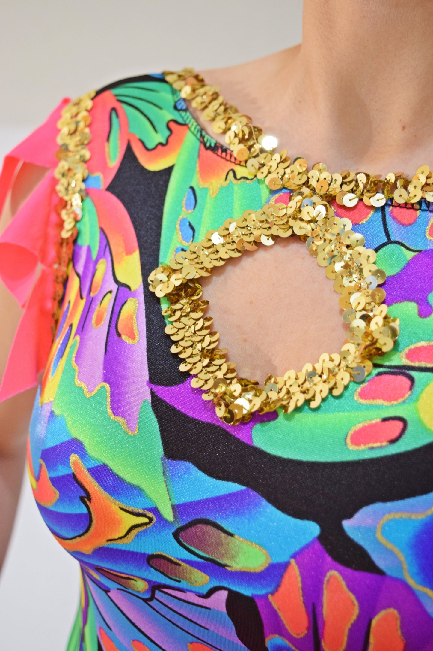 90s SEQUIN PLAYSUIT - XS