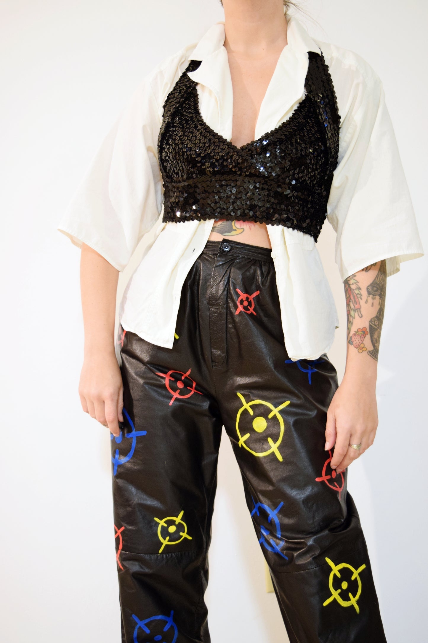 90s SEQUIN HALTER - S/M