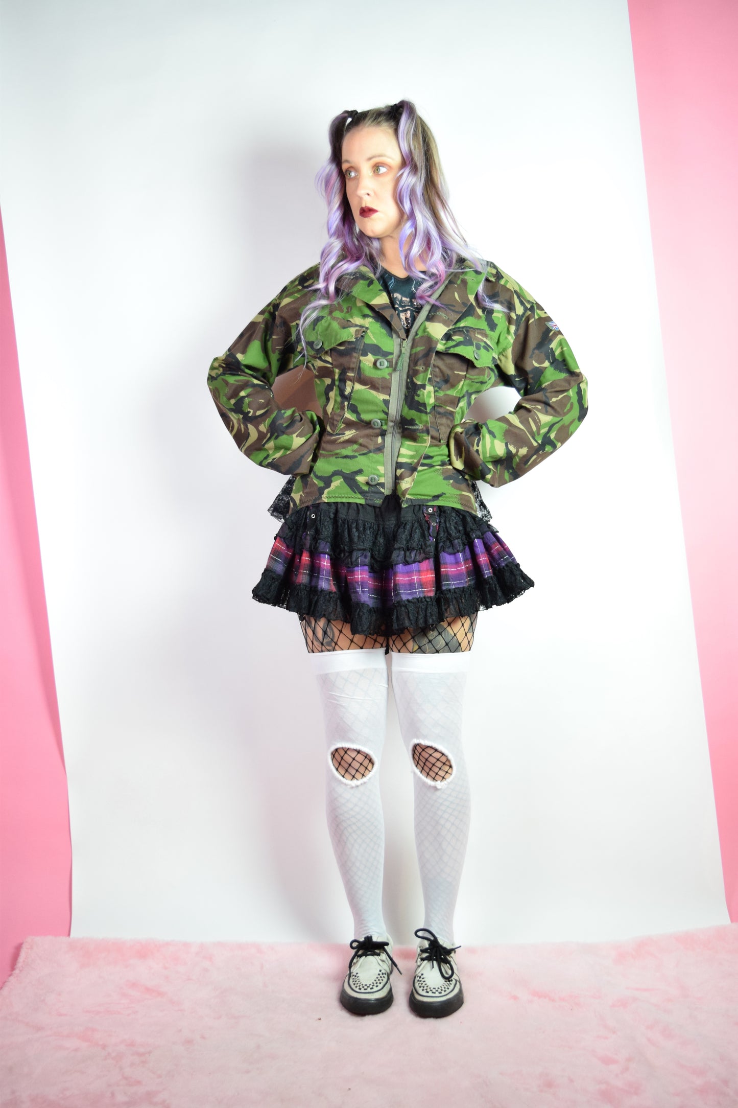 REWORKED RENAISSANCE VIBES CAMO JACKET - SMALL