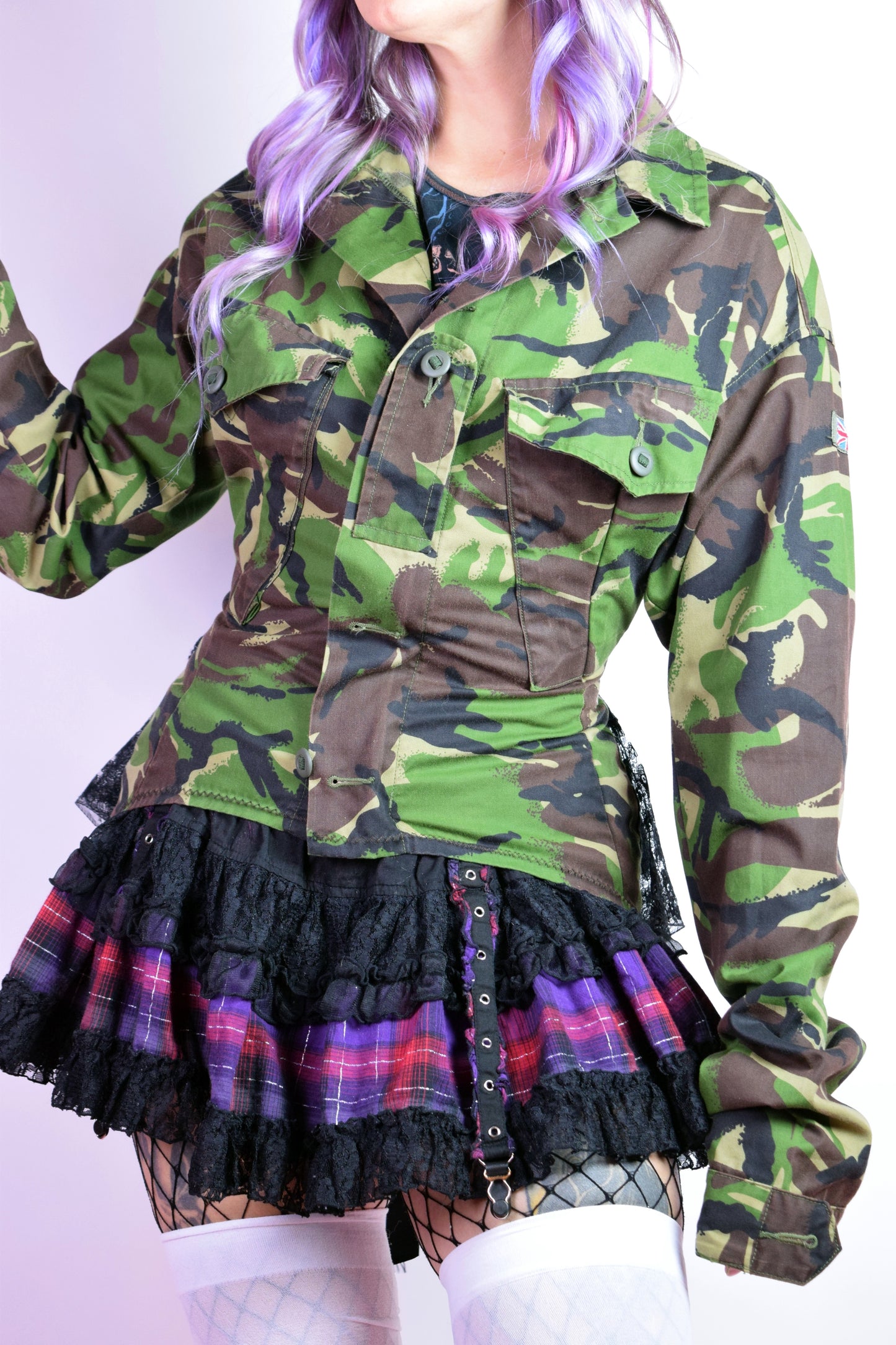 REWORKED RENAISSANCE VIBES CAMO JACKET - SMALL