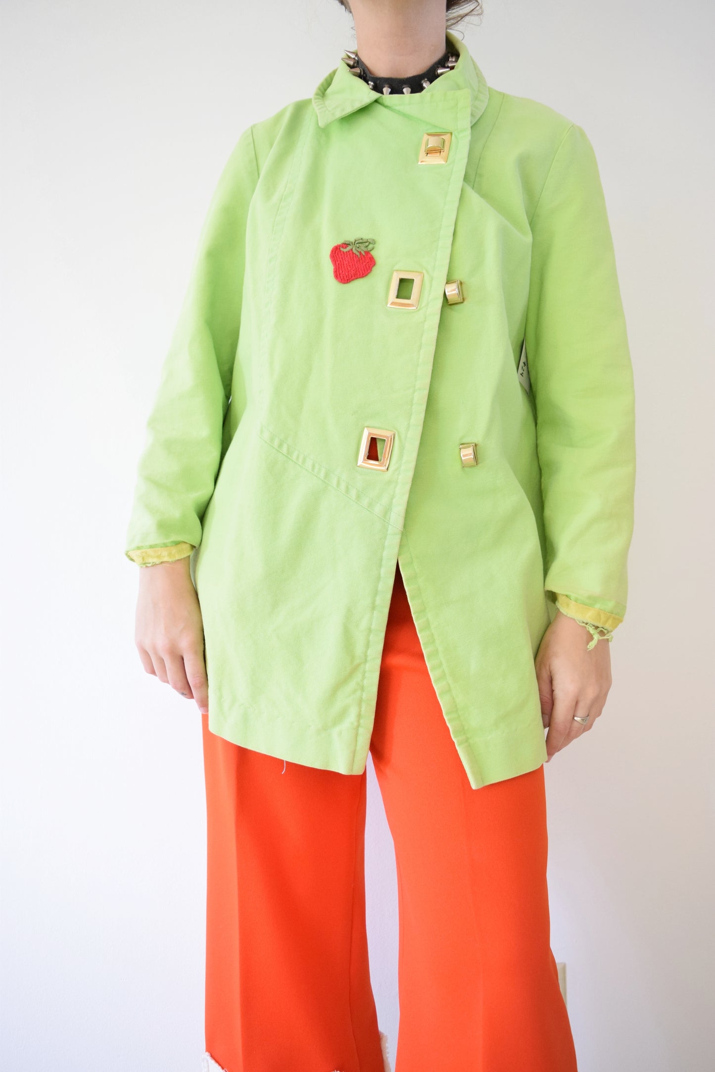 60s LIME GREEN CHORE COAT π - XS/S