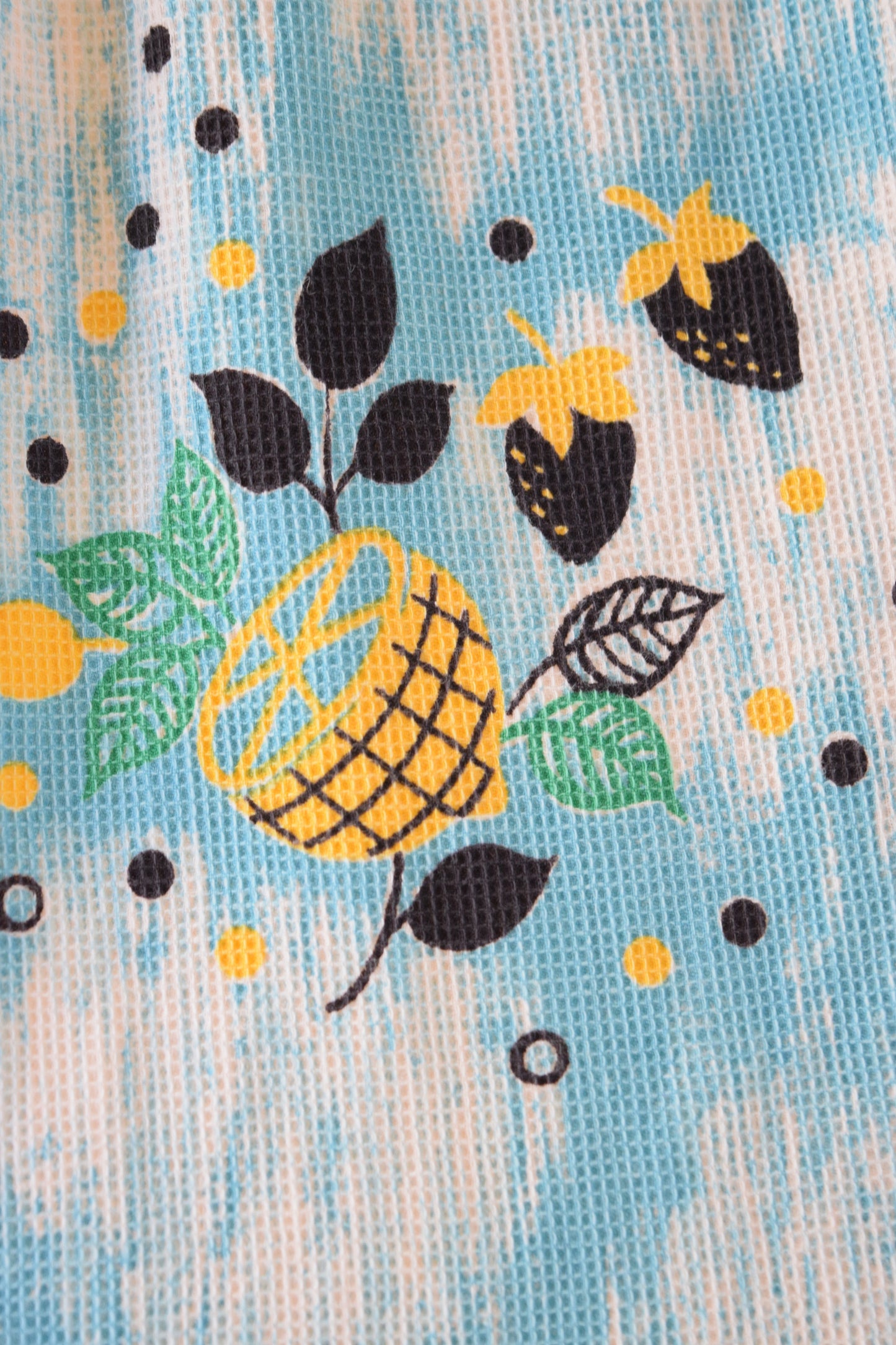 60s FRUIT PRINT COTTAGE PRAIRIE MAXI - MEDIUM