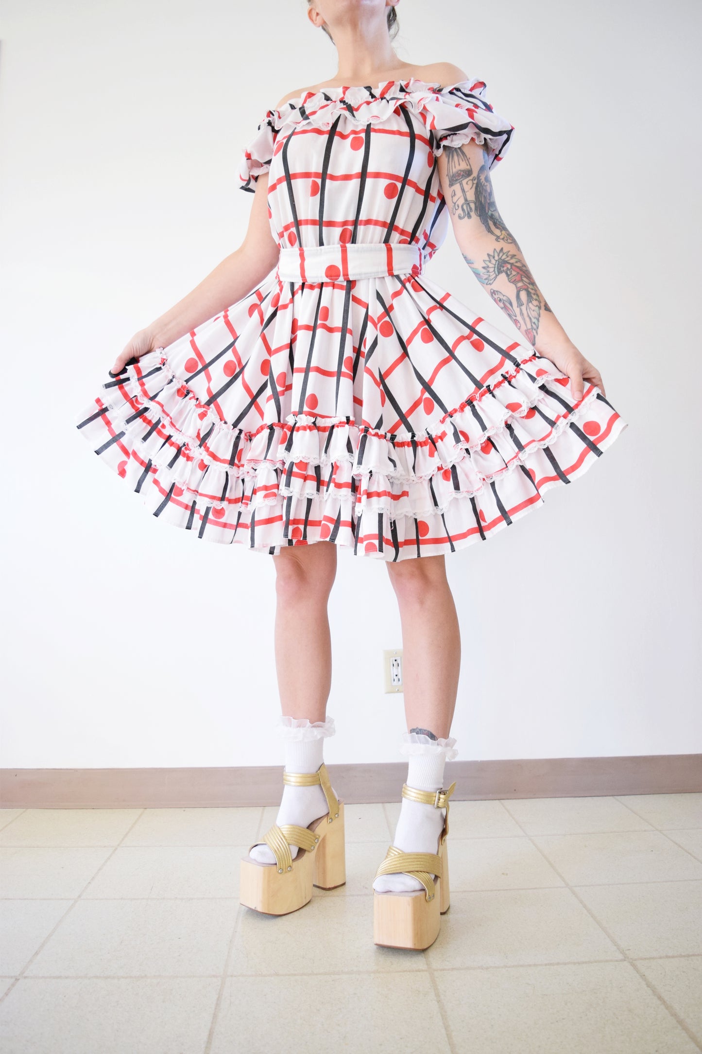 GEOMETRIC SQUARE DANCE MIDI - S/M