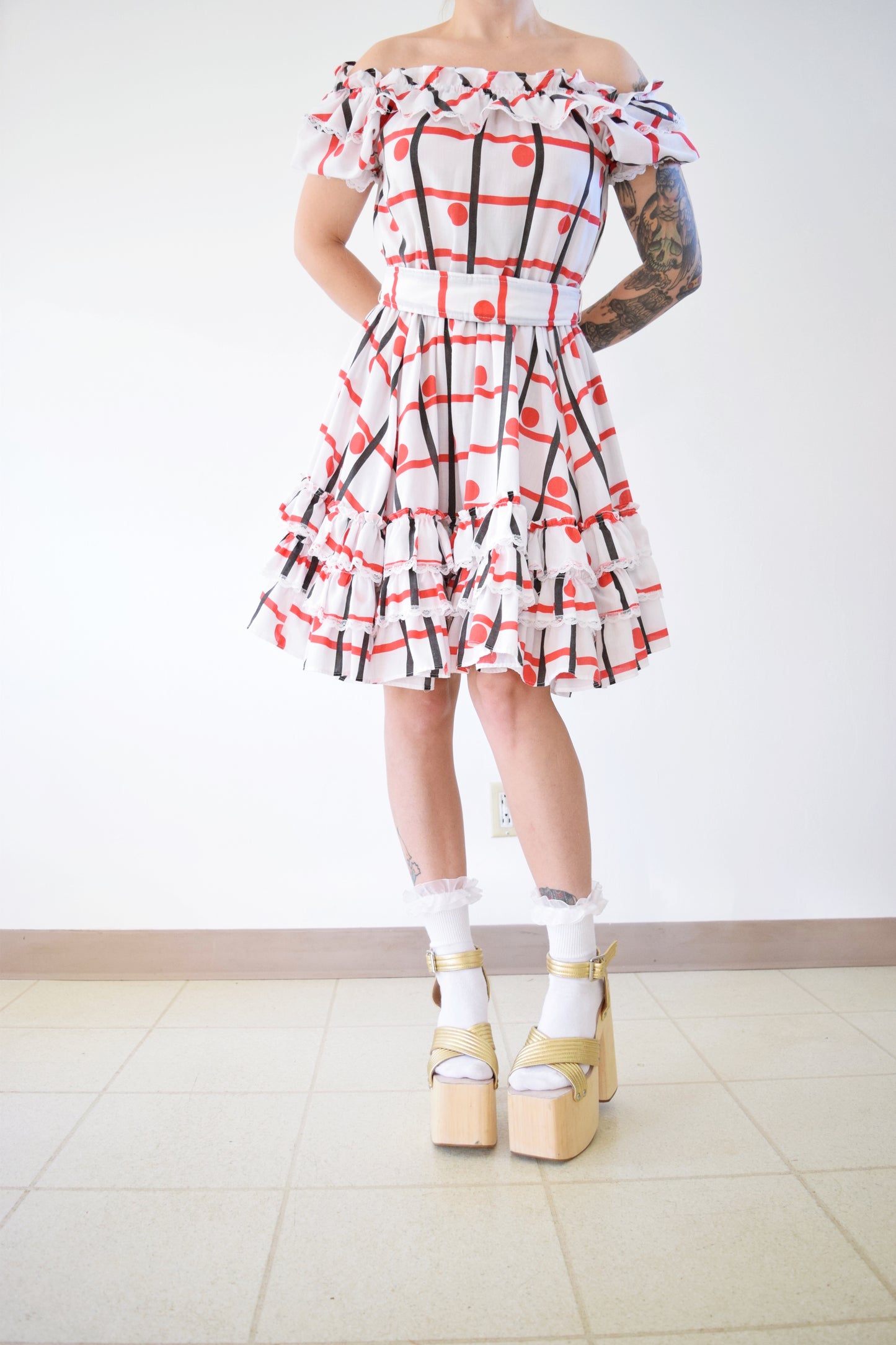 GEOMETRIC SQUARE DANCE MIDI - S/M