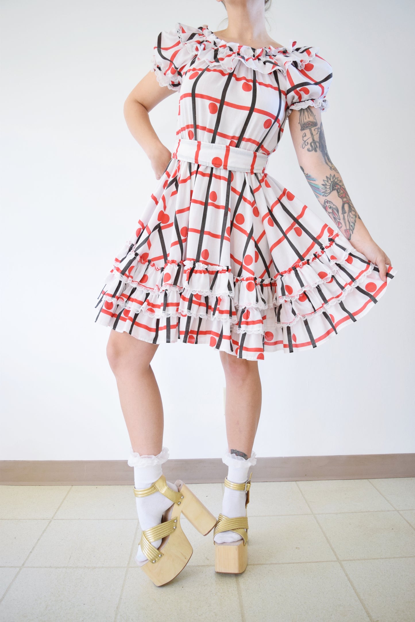 GEOMETRIC SQUARE DANCE MIDI - S/M