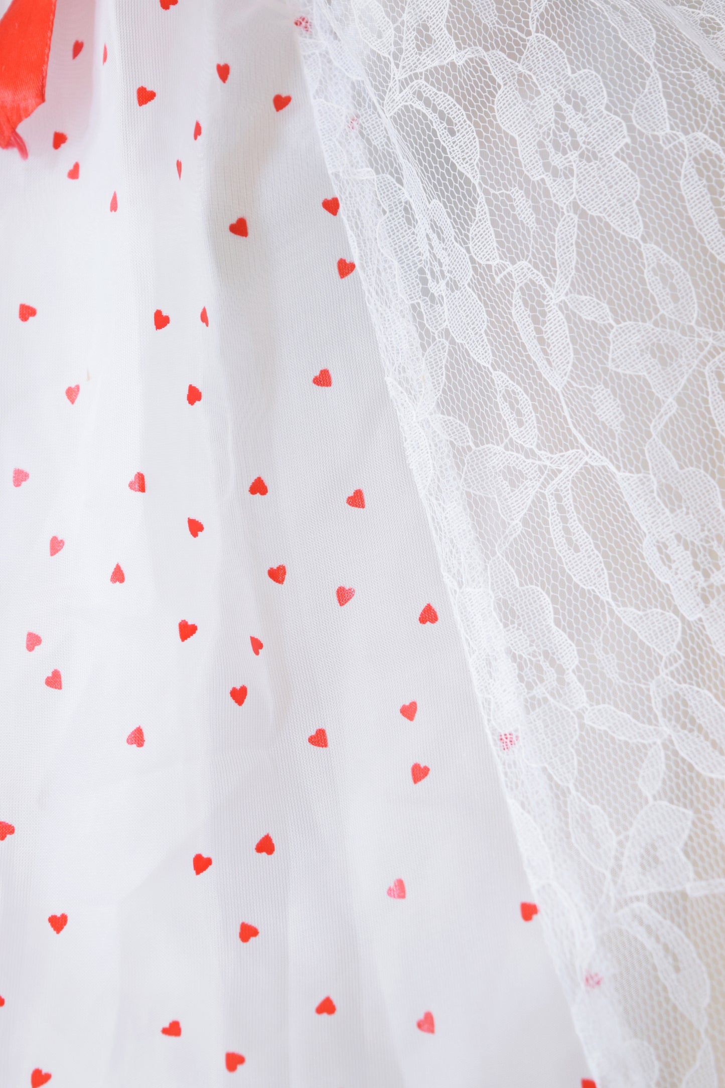 80s QUEEN OF HEARTS MAXI DRESS - XS/SMALL