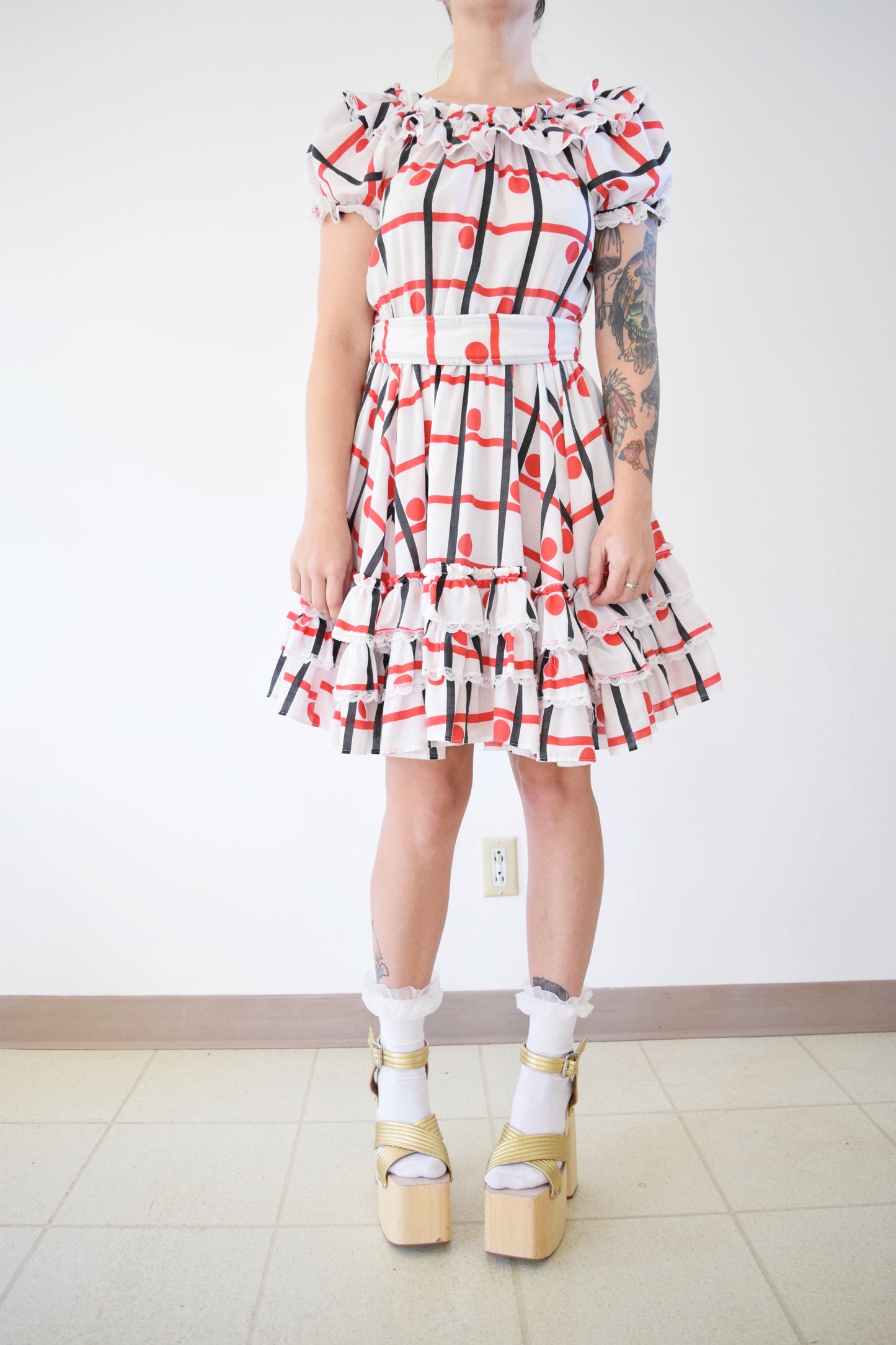 GEOMETRIC SQUARE DANCE MIDI - S/M