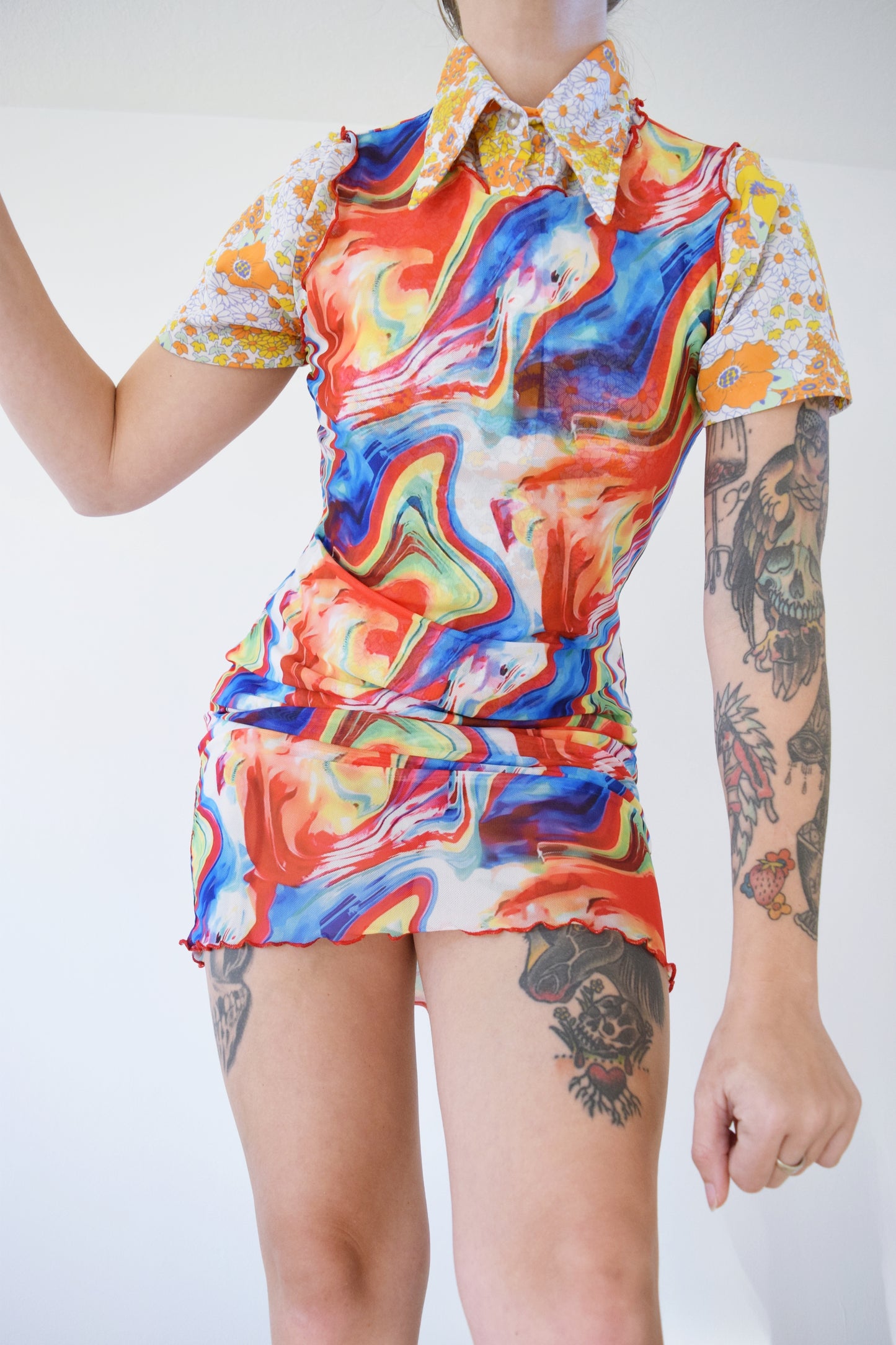 Y2K CYBER MESH MIDI - M/L