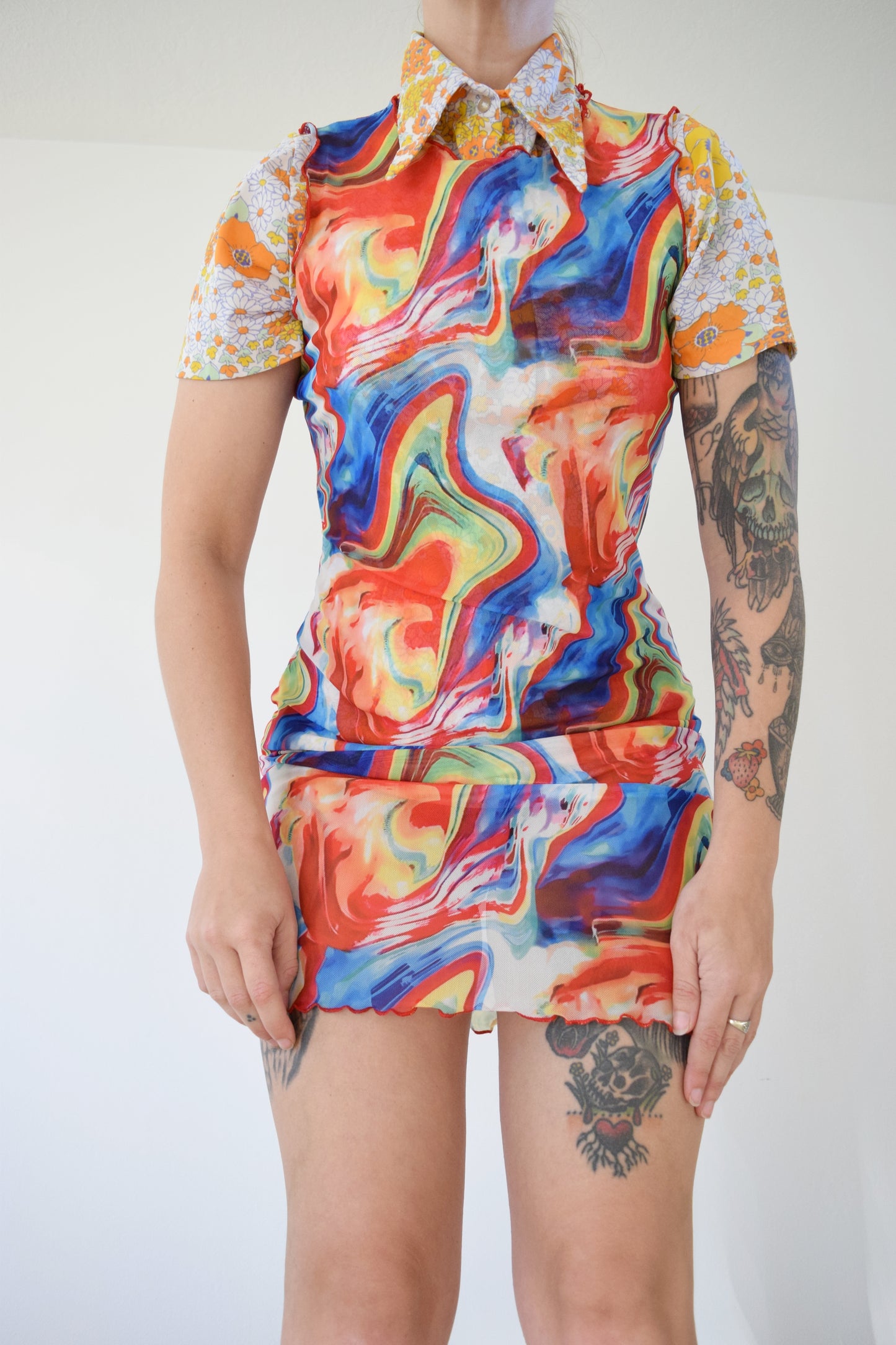 Y2K CYBER MESH MIDI - M/L