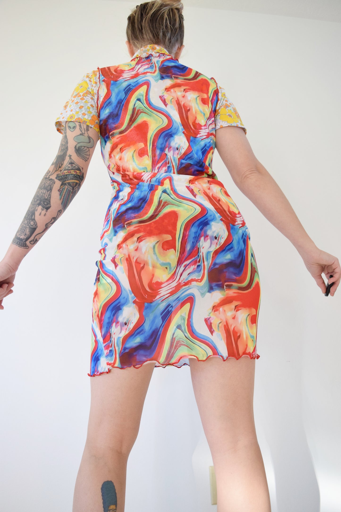 Y2K CYBER MESH MIDI - M/L