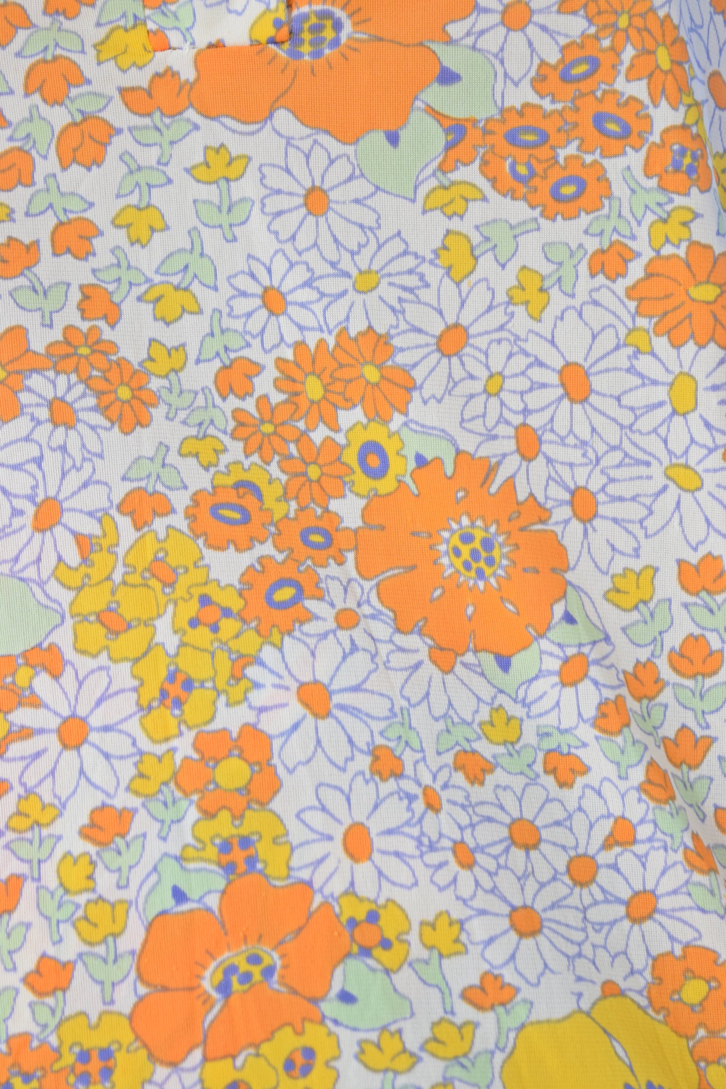 60s GROOVY FLORAL BLOUSE - MEDIUM