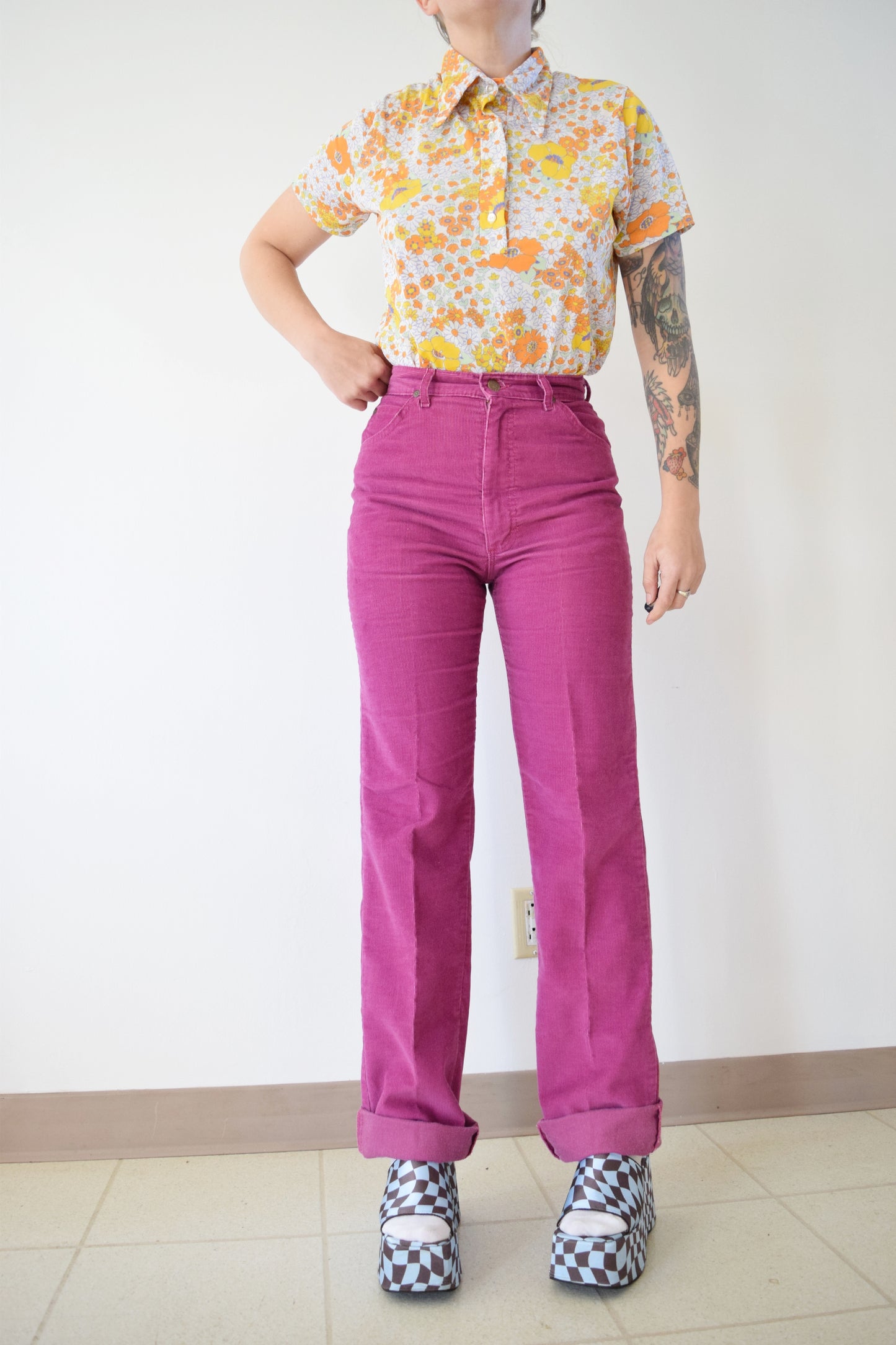 70s LEE CORDUROYS - 27" WAIST