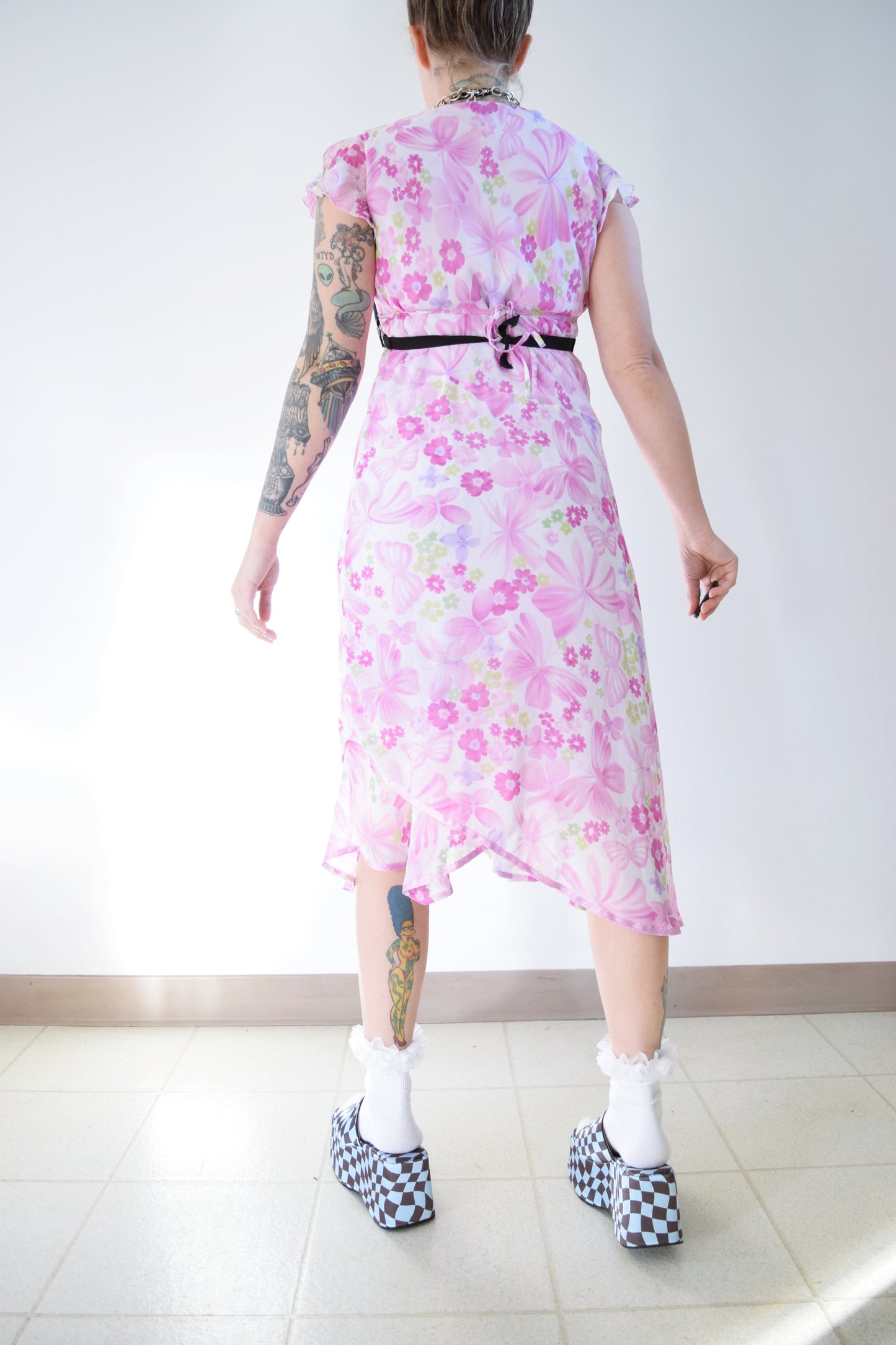 Y2K BUTTERFLY MAXI DRESS - S/M