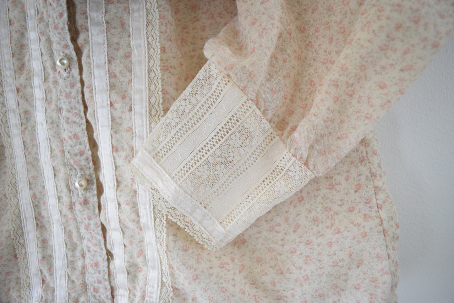 70s GUNNE SAX BLOUSE - XS