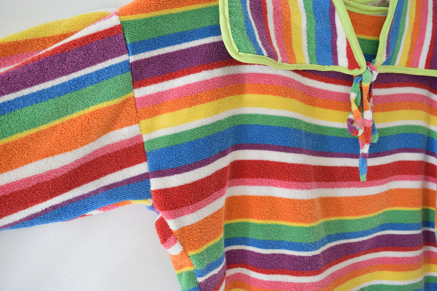 *OWLEPHANT ORIGINAL* RAINBOW TOWEL SWEATER - LARGE