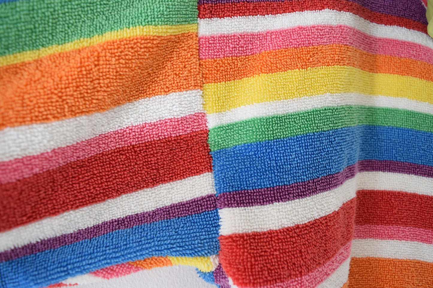 *OWLEPHANT ORIGINAL* RAINBOW TOWEL SWEATER - LARGE