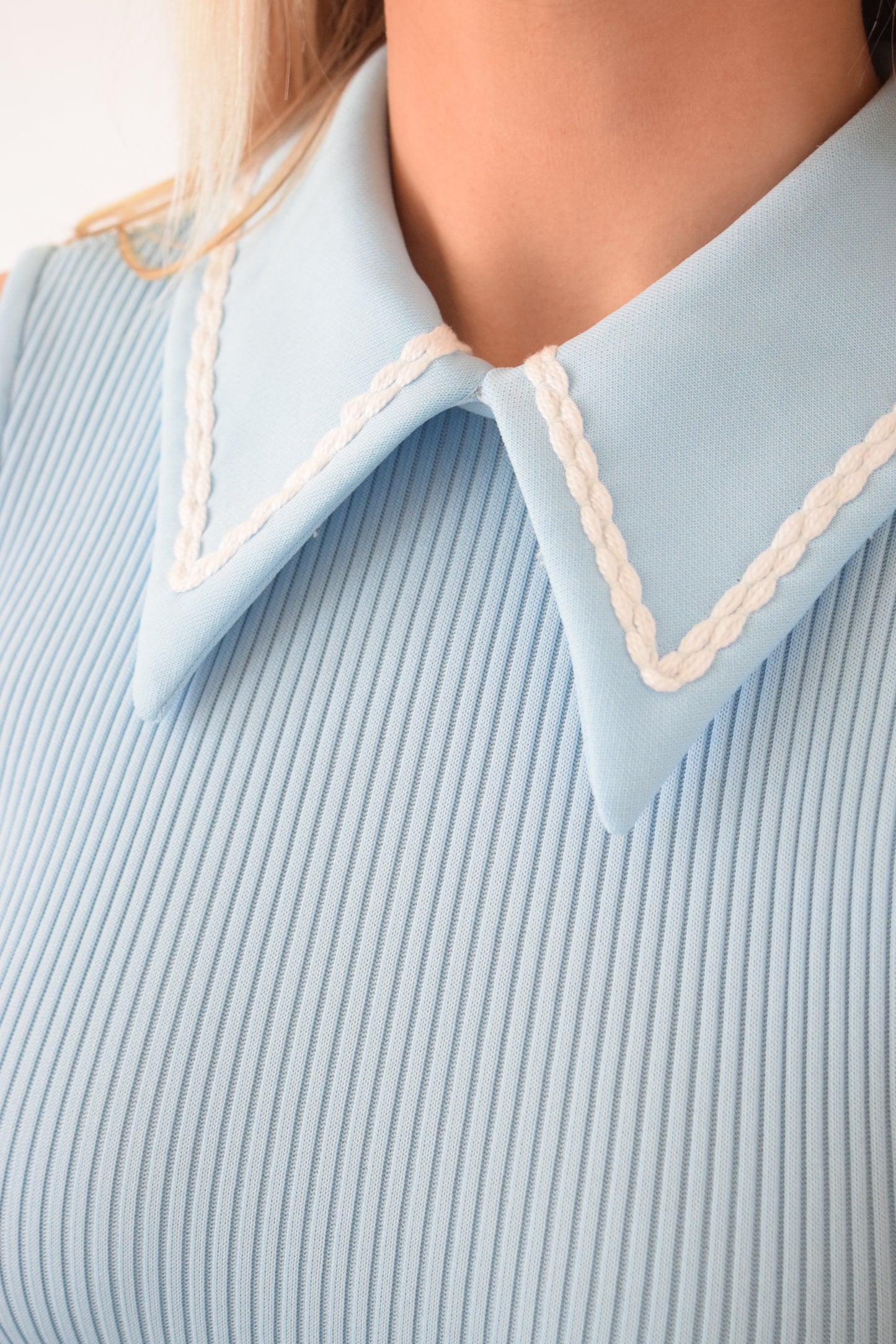 70s PASTEL BLUE MAXI DRESS