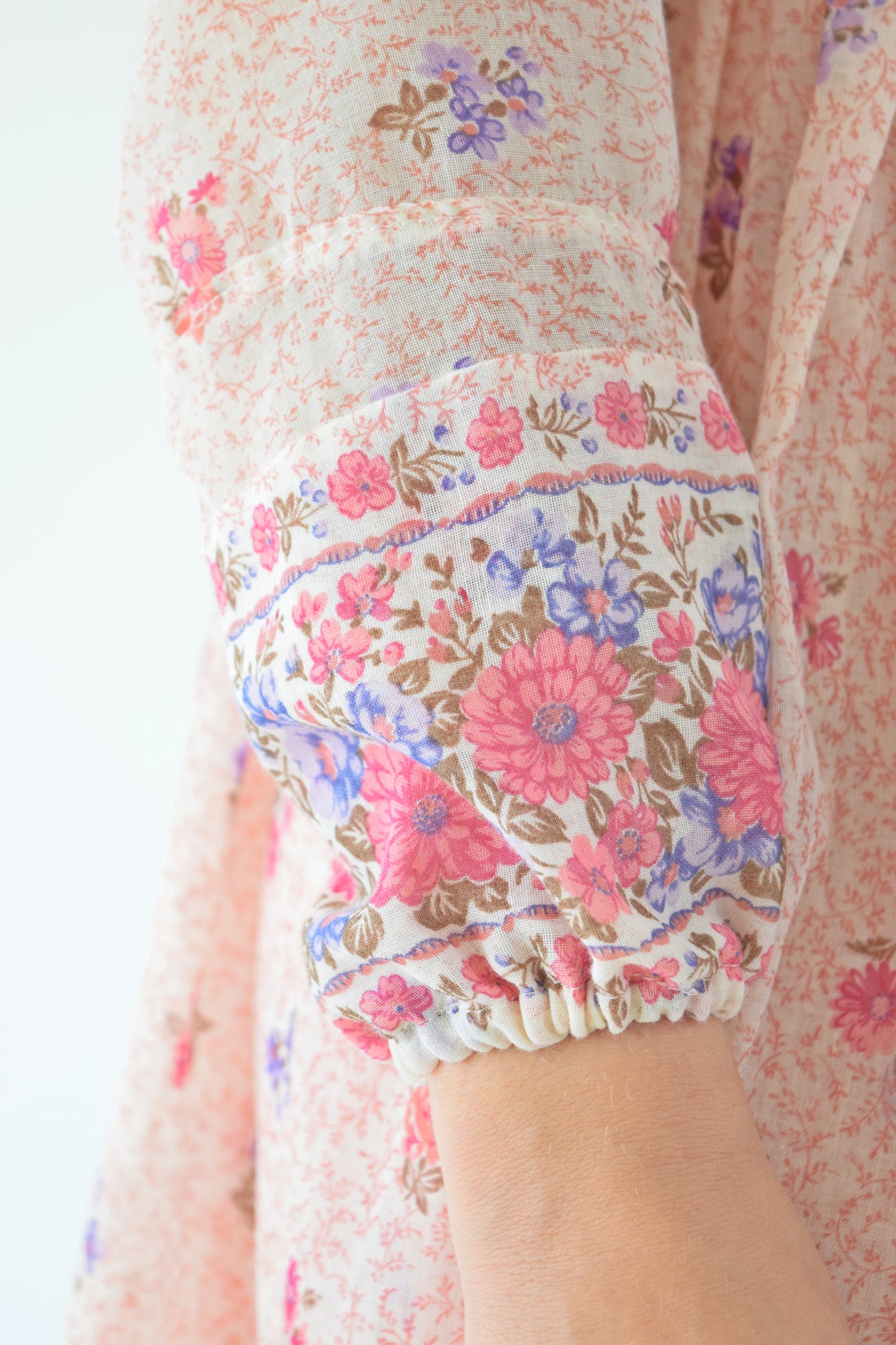 60S 2 PIECE FLORAL SET - XS/S