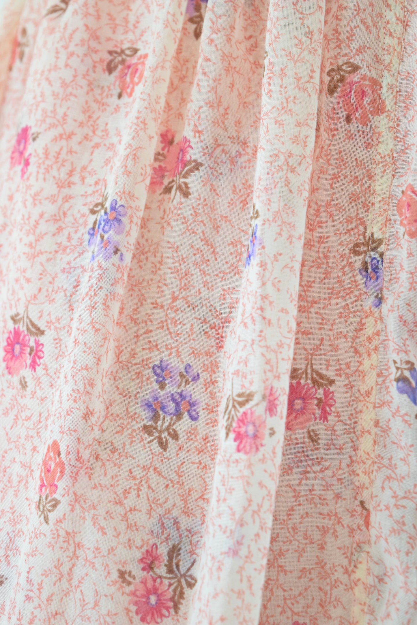 60S 2 PIECE FLORAL SET - XS/S