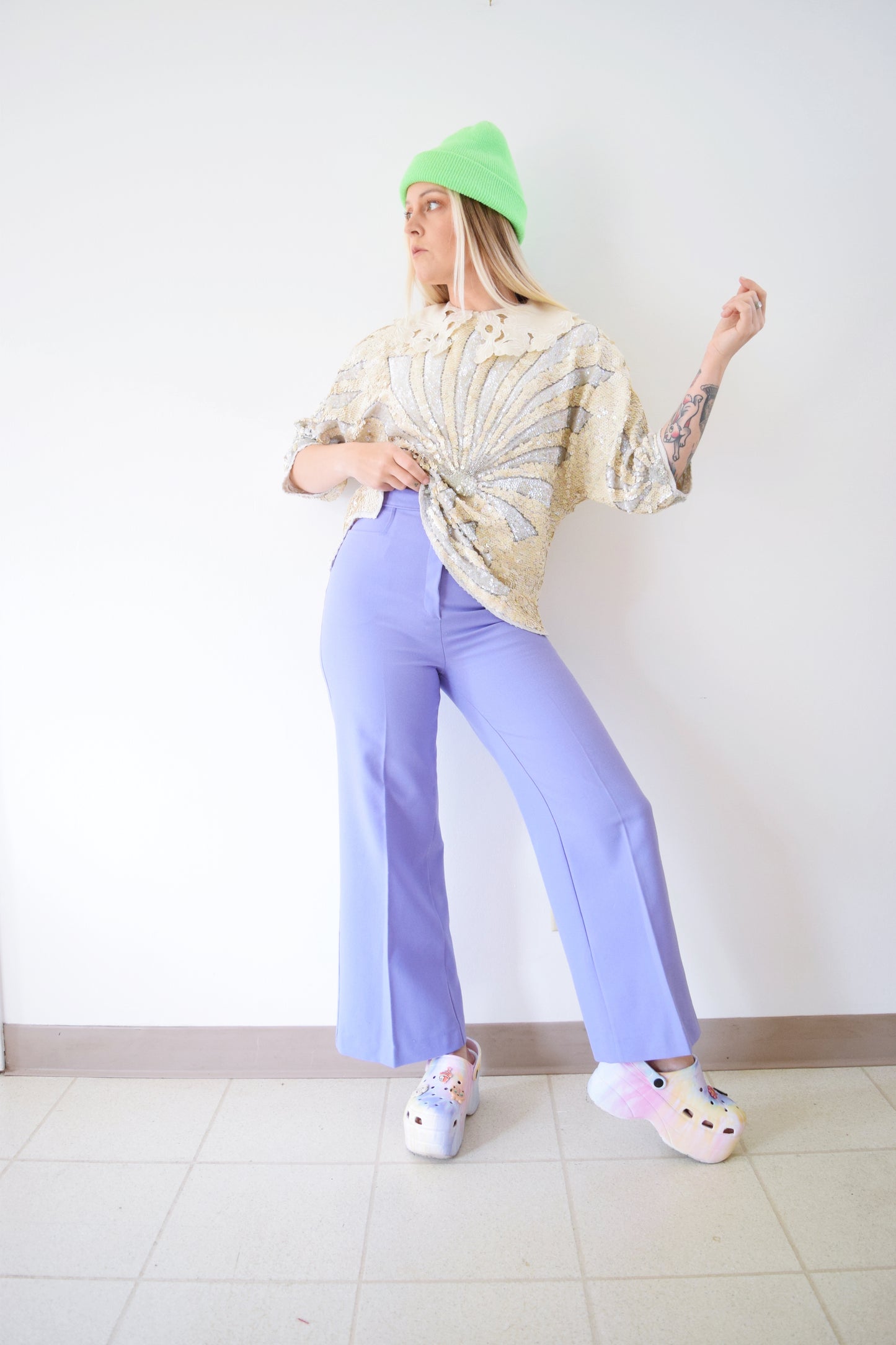 1940S SEQUIN BLOUSE - M/L