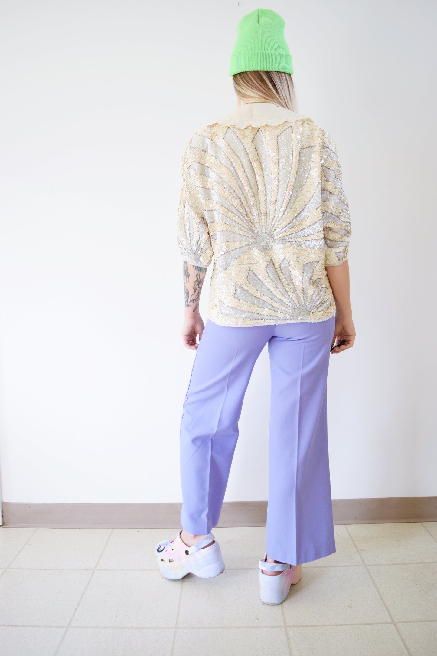 1940S SEQUIN BLOUSE - M/L