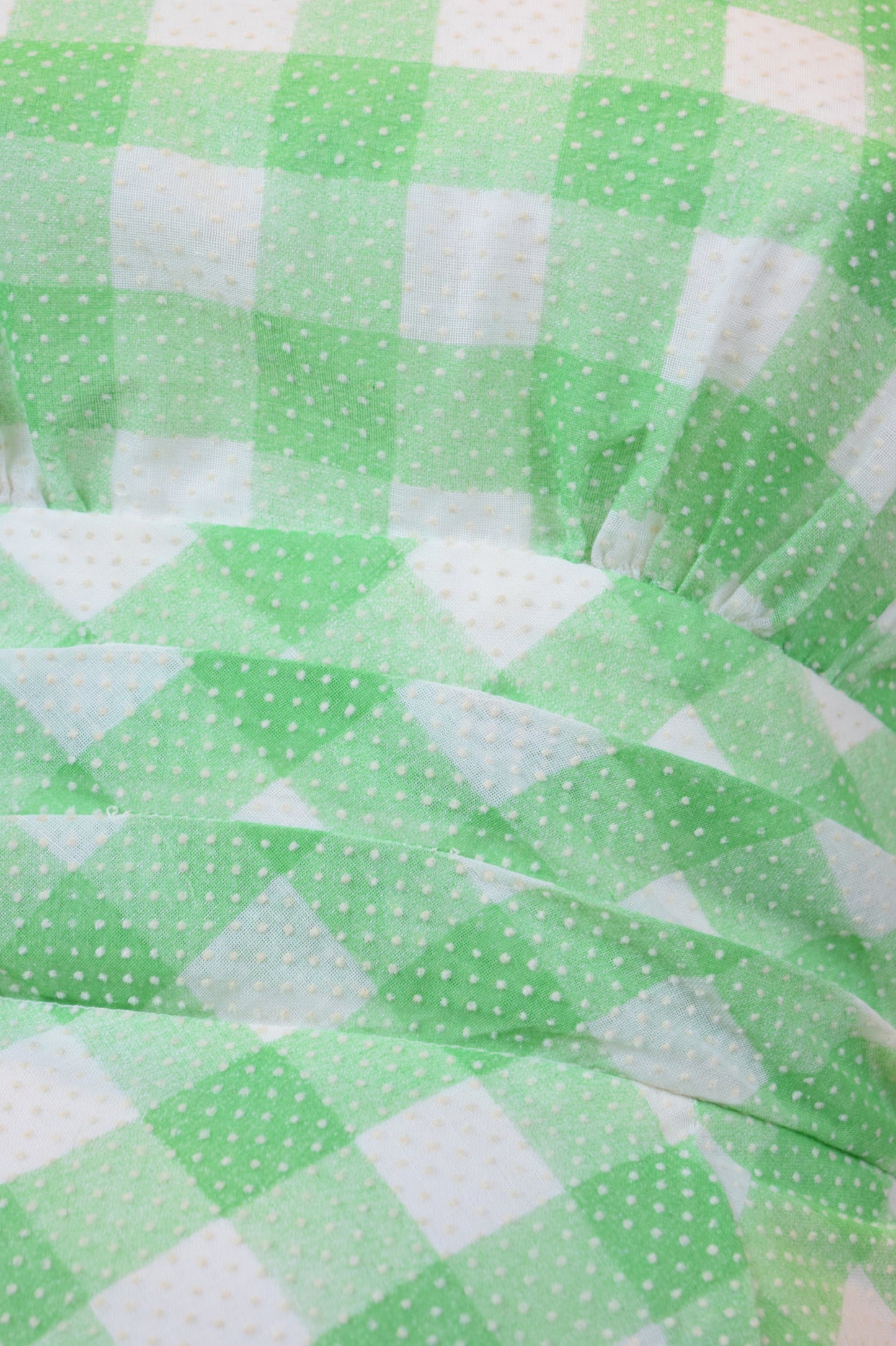 60s CHECKERBOARD PRAIRIE MAXI - XXS