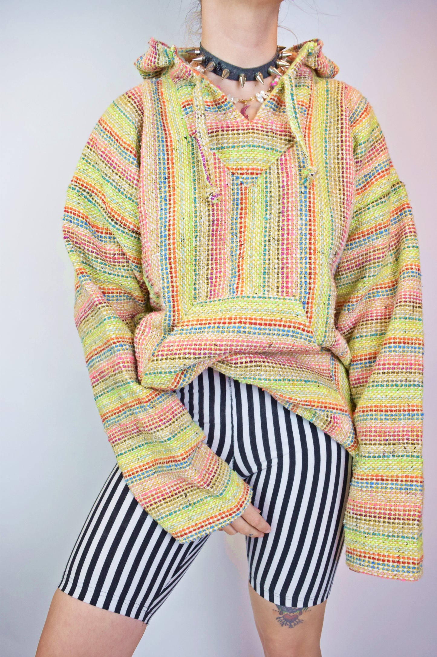 70S RAINBOW BRIGHT BAJA HOODIE - LARGE