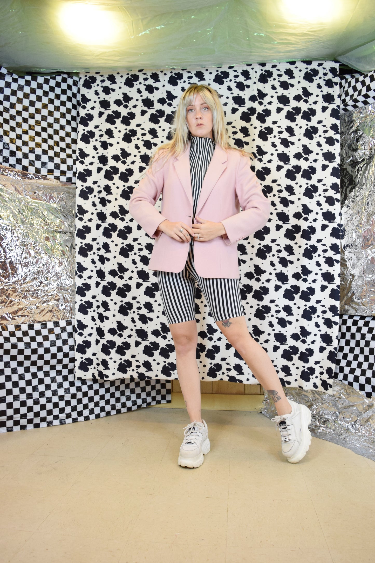 70s DUSTRY ROSE BLAZER - SMALL