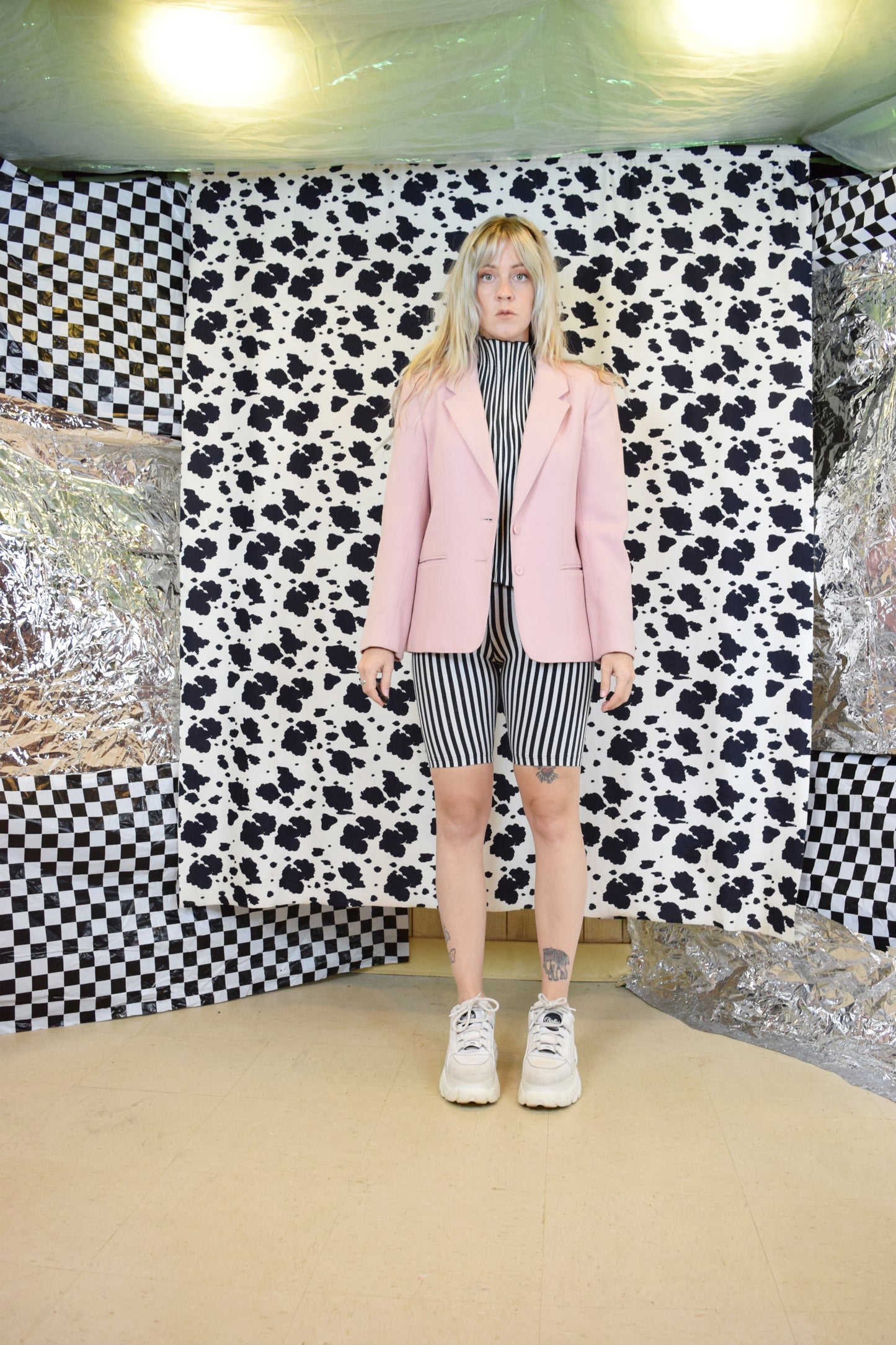 70s DUSTRY ROSE BLAZER - SMALL